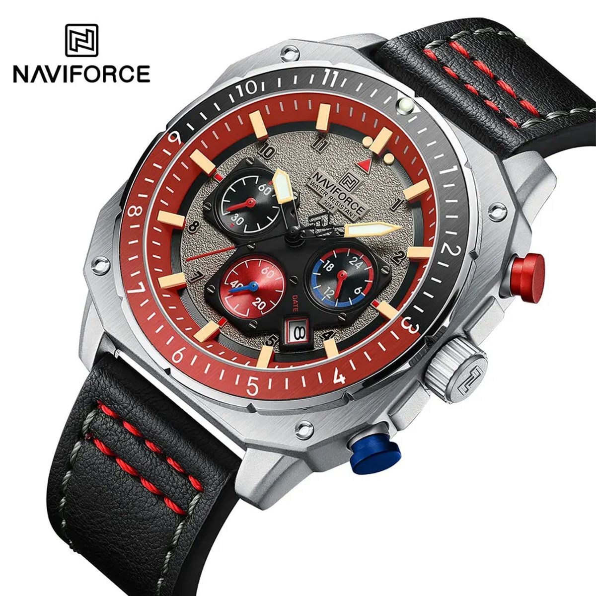 Sports Multifunction Quartz Watch – Stylish and Durable Design for Men Naviforce - Men's Dress Watches 1