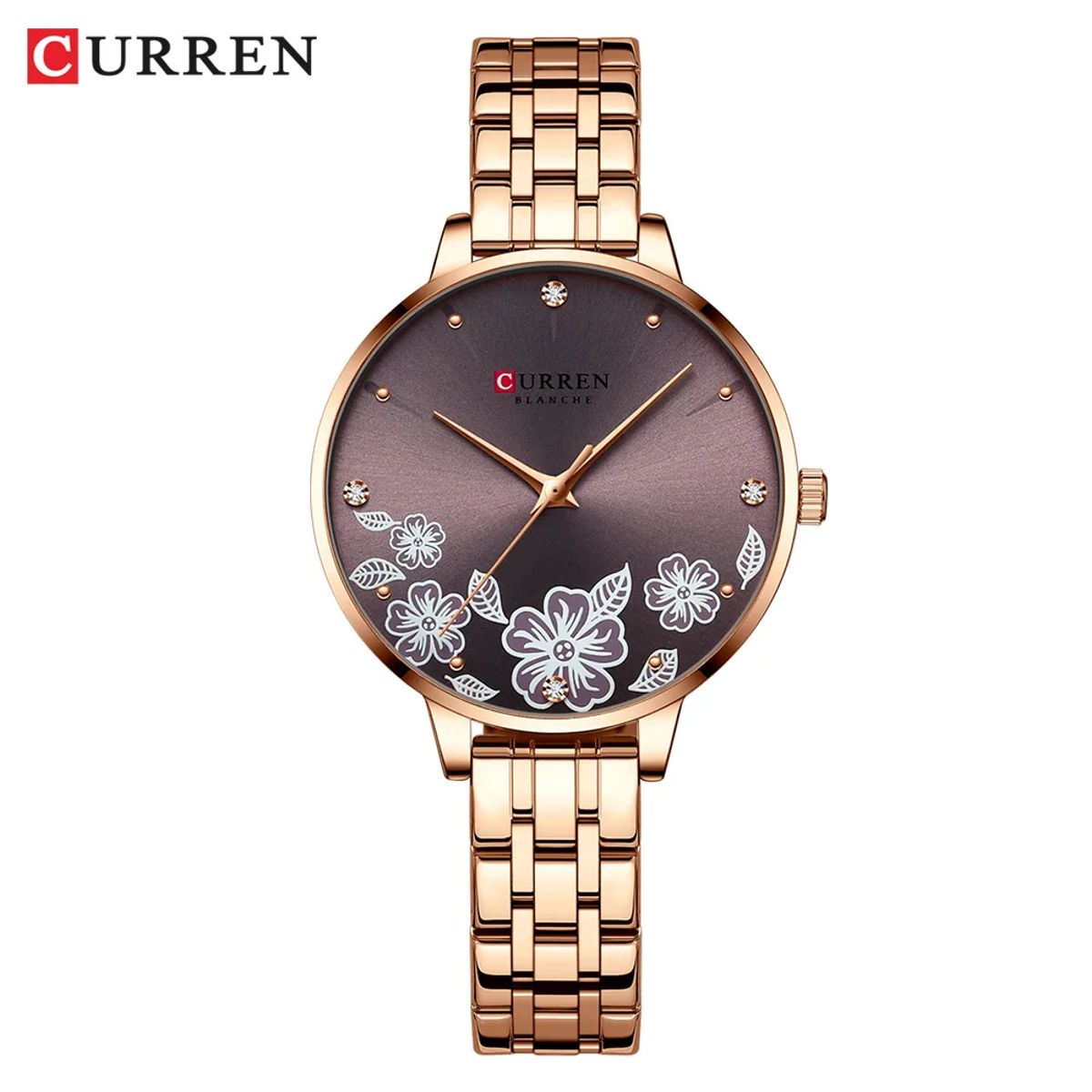 Women Bracelet Quartz Watch – Stylish Magnetic Closure Wristwatch Curren - Women's Dress Watches