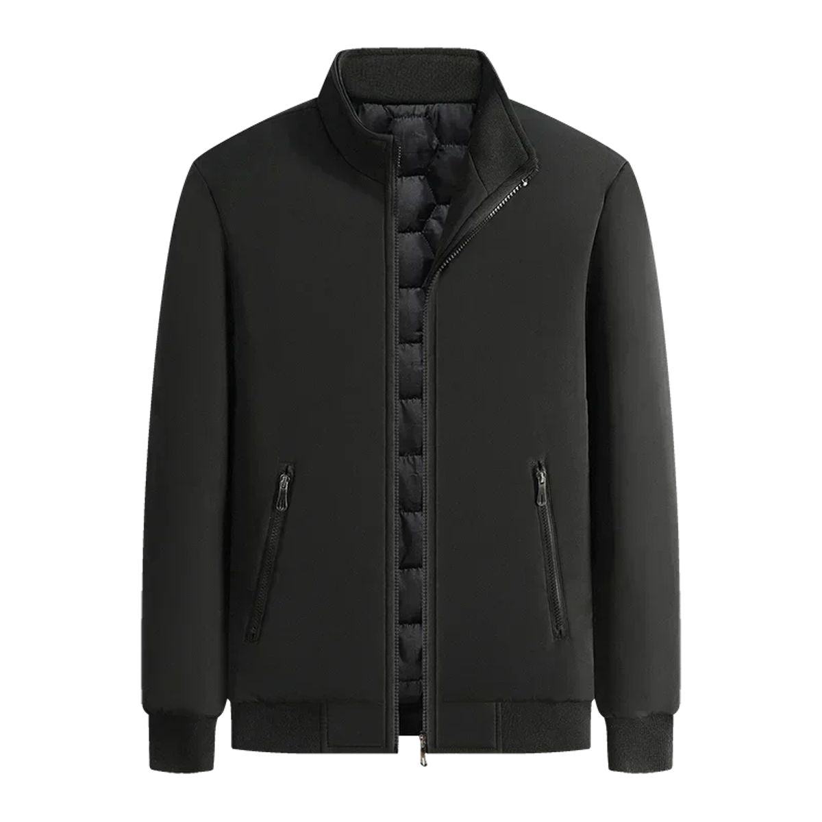 Thick Puffer Jacket – Casual Warm Winter Outerwear Eaeovni - Men's Puffer Jackets 2