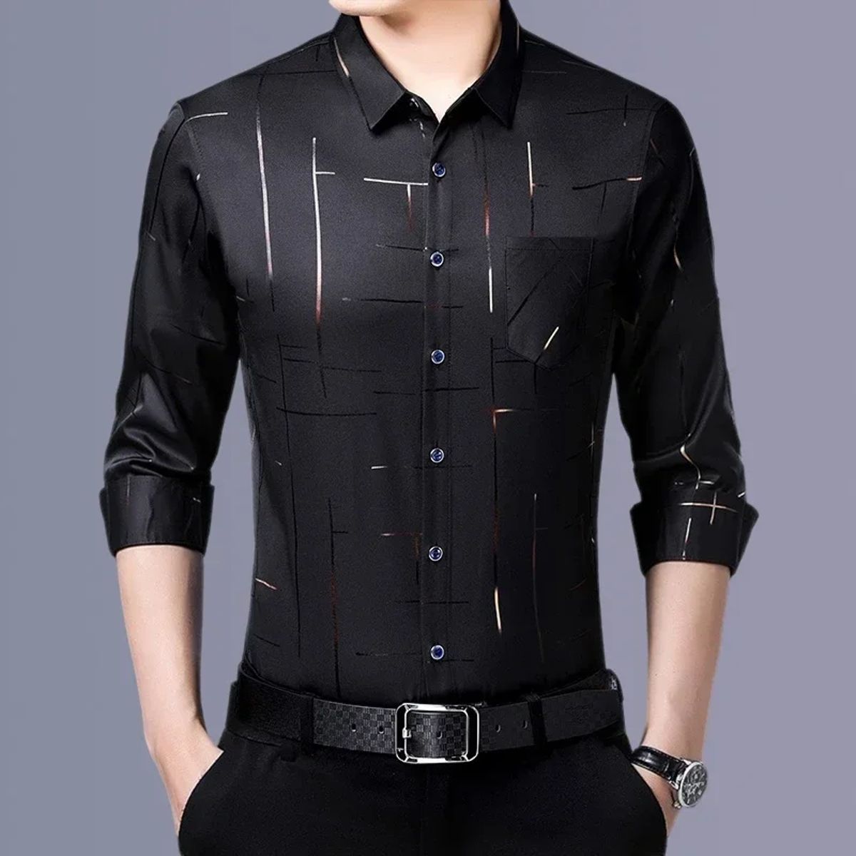 Yzq - Men's Long Sleeves Shirts 2