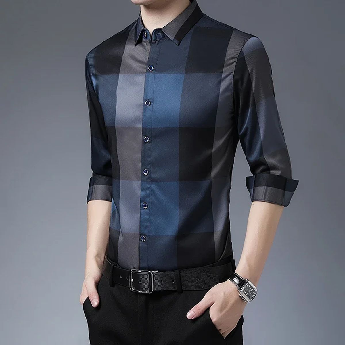 Yzq - Men's Long Sleeves Shirts 22