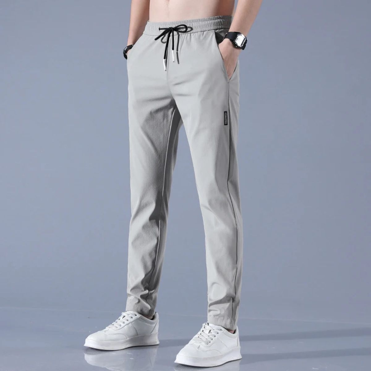 Men's Summer Ice Silk Casual Pants Generic - Men's Trousers