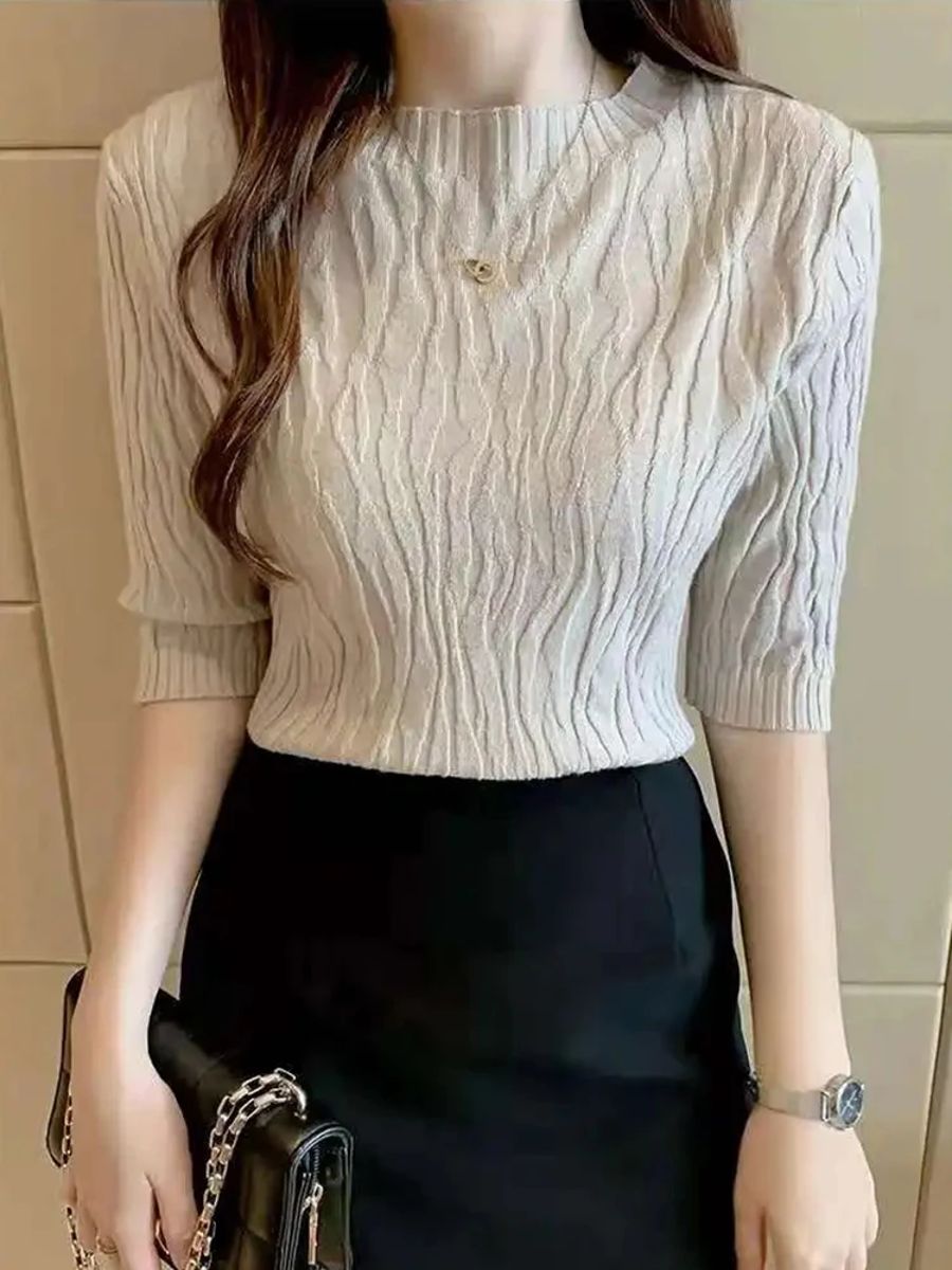 Spring & Summer Fashion Solid Sweater for Women Aossviao - Women's Sweaters 2