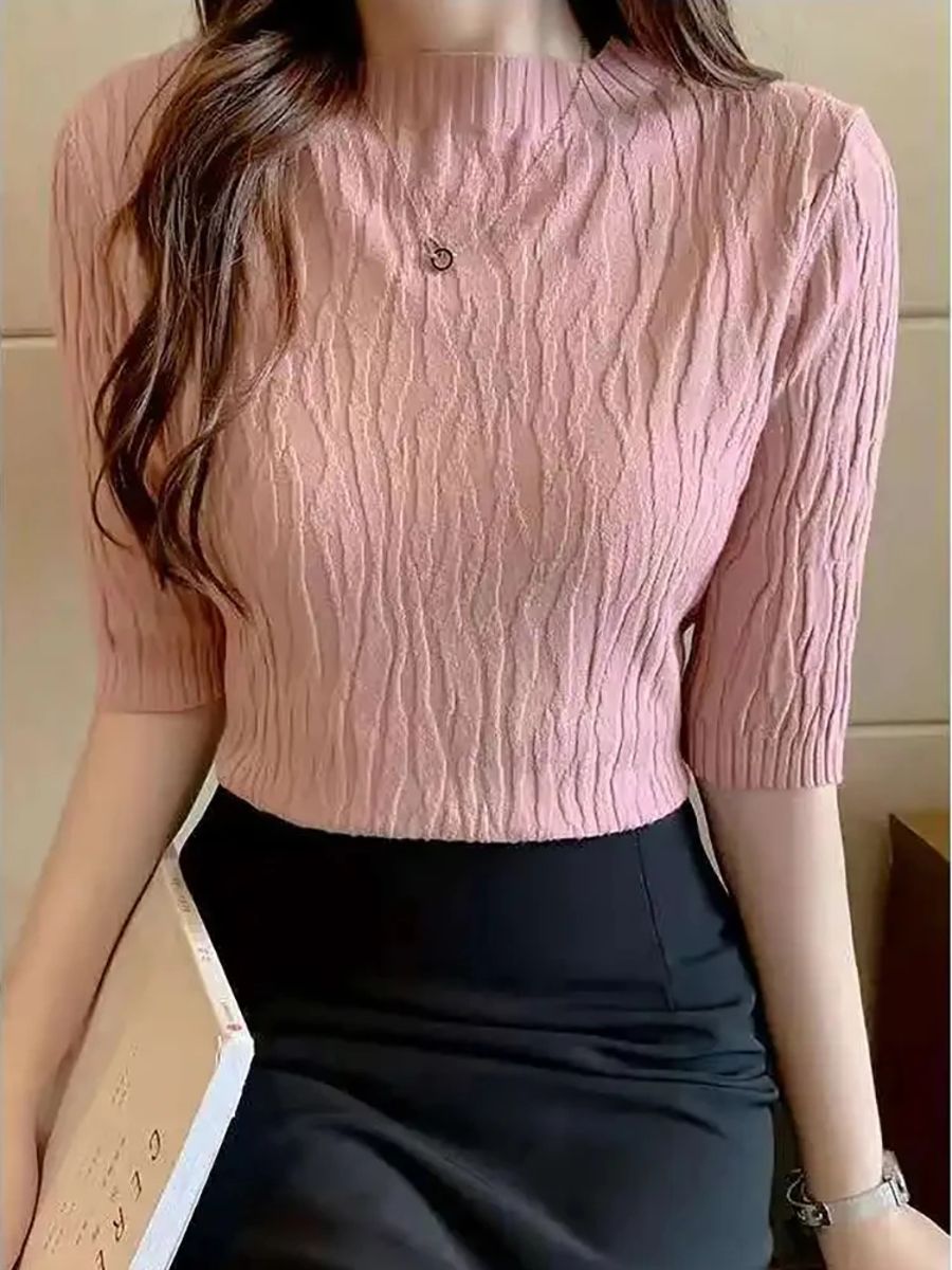 Spring & Summer Fashion Solid Sweater for Women Aossviao - Women's Sweaters 1