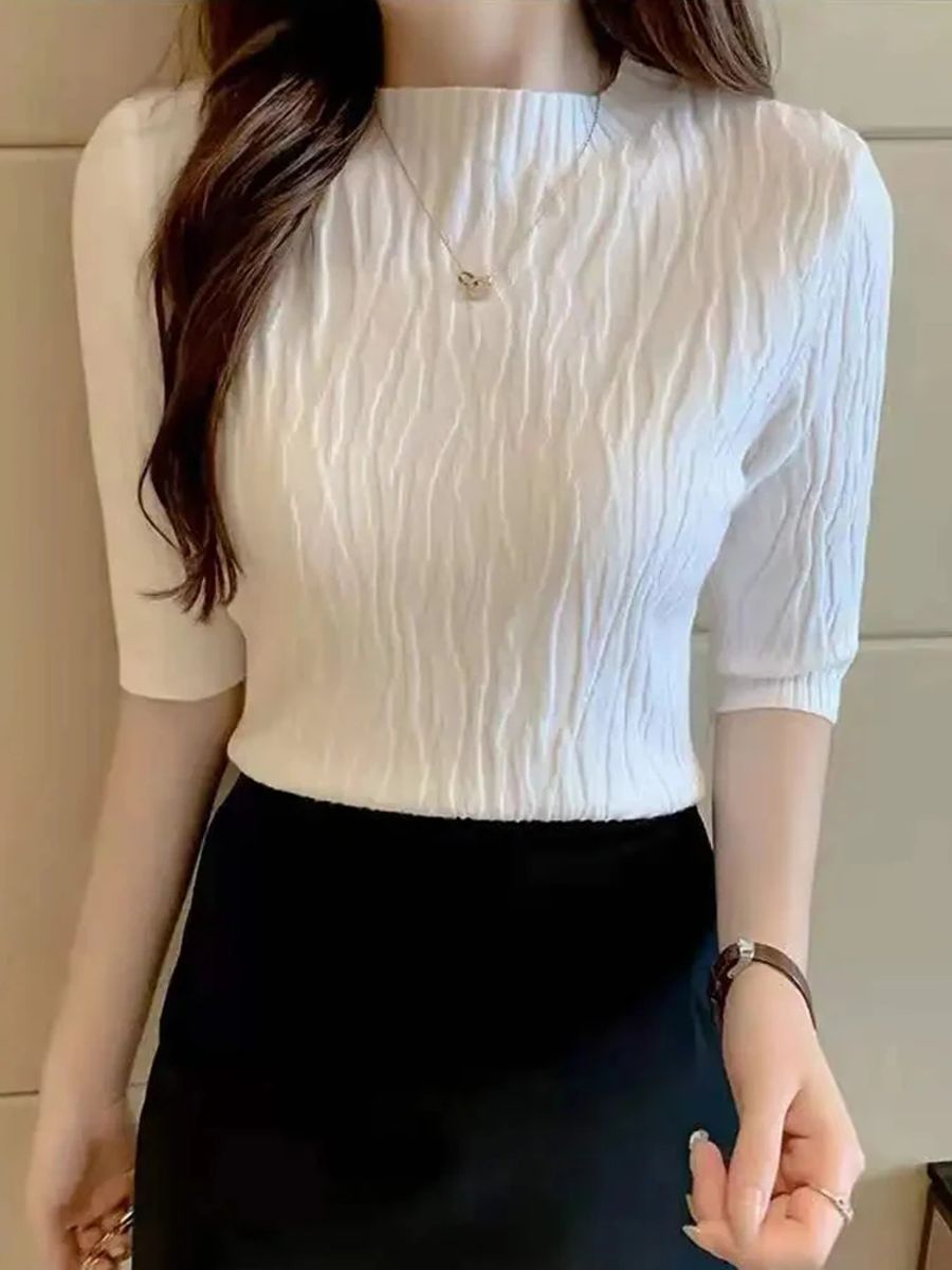 Spring & Summer Fashion Solid Sweater for Women Aossviao - Women's Sweaters 5