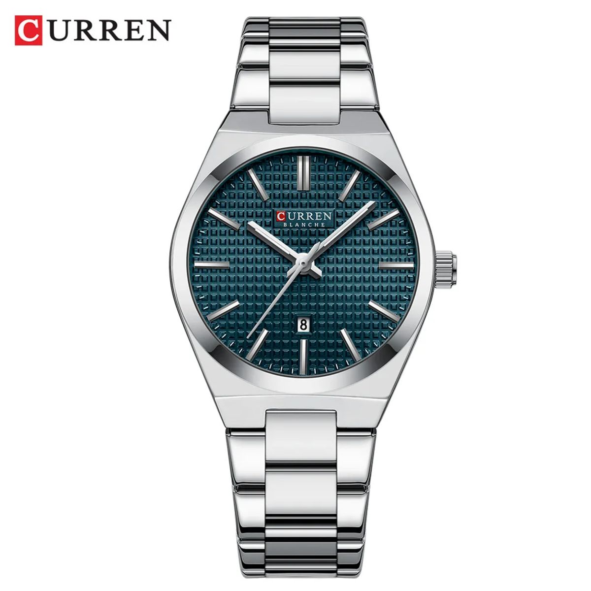 Luxury Women's Quartz Watch with Round Dial and Stainless Steel Strap