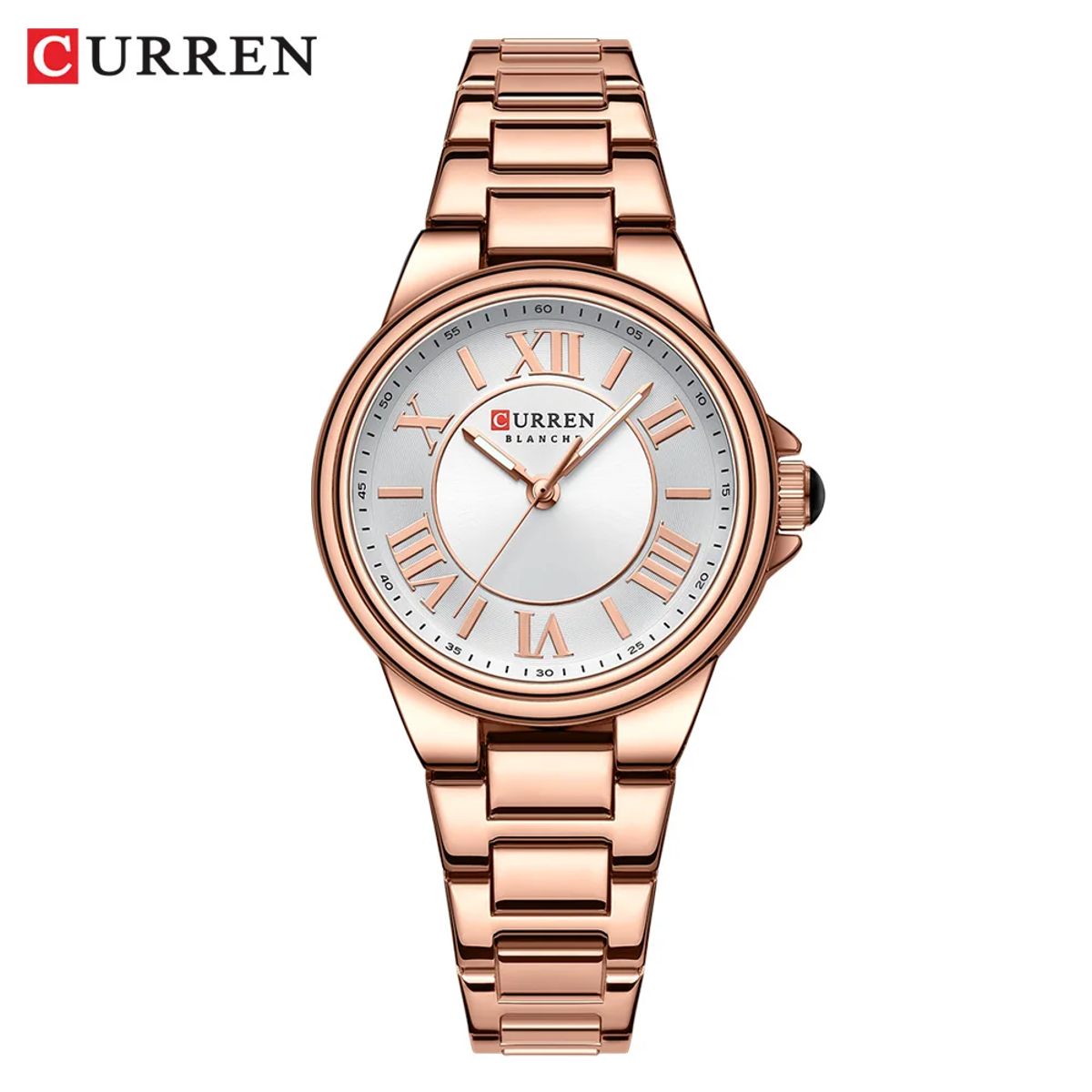 Luxury Stainless Steel Women's Quartz Watch Set with Luminous Bracelet