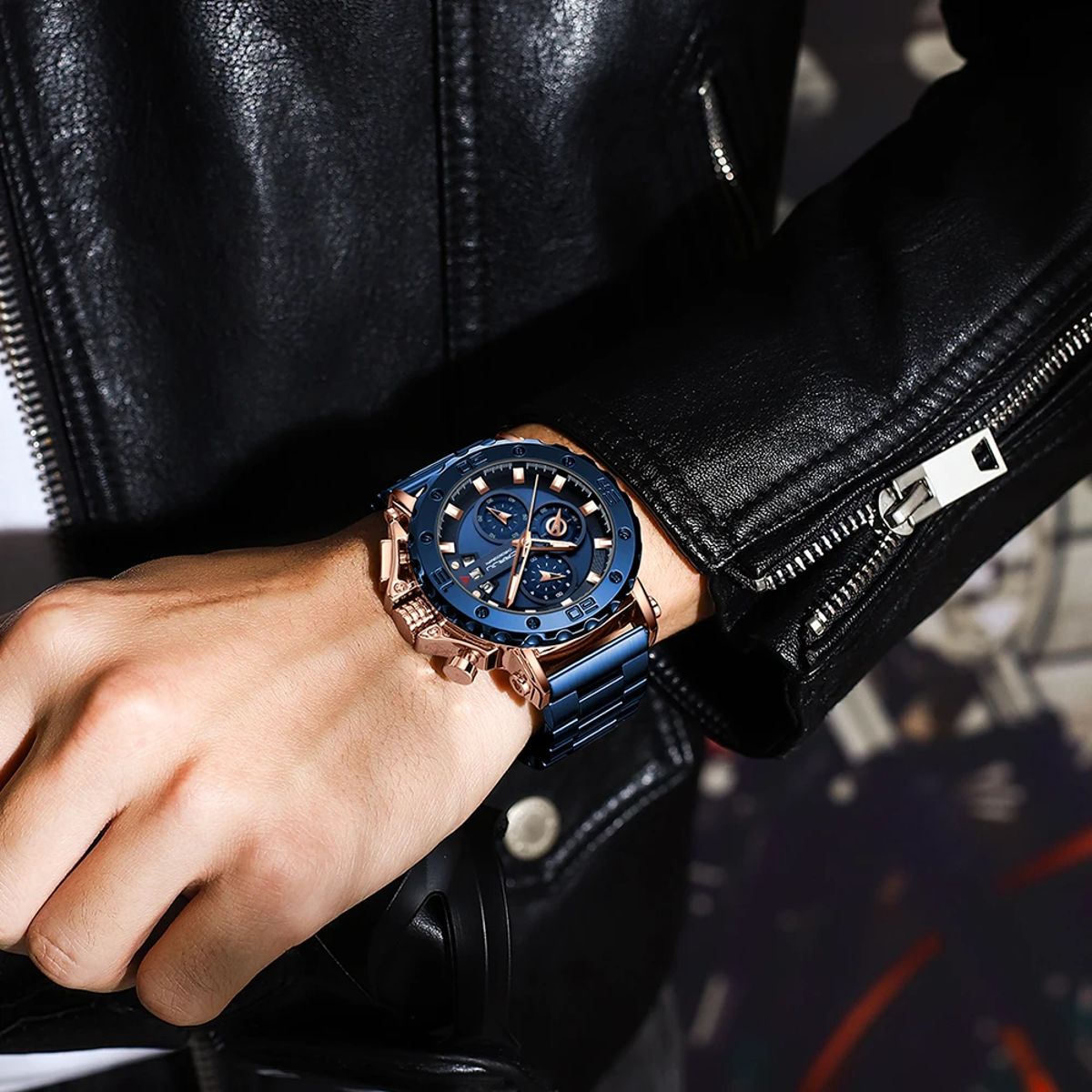 Men's Luxury Chronograph Watch with Stainless Steel Design Men's Luxury Chronograph Watch with Stainless Steel Design