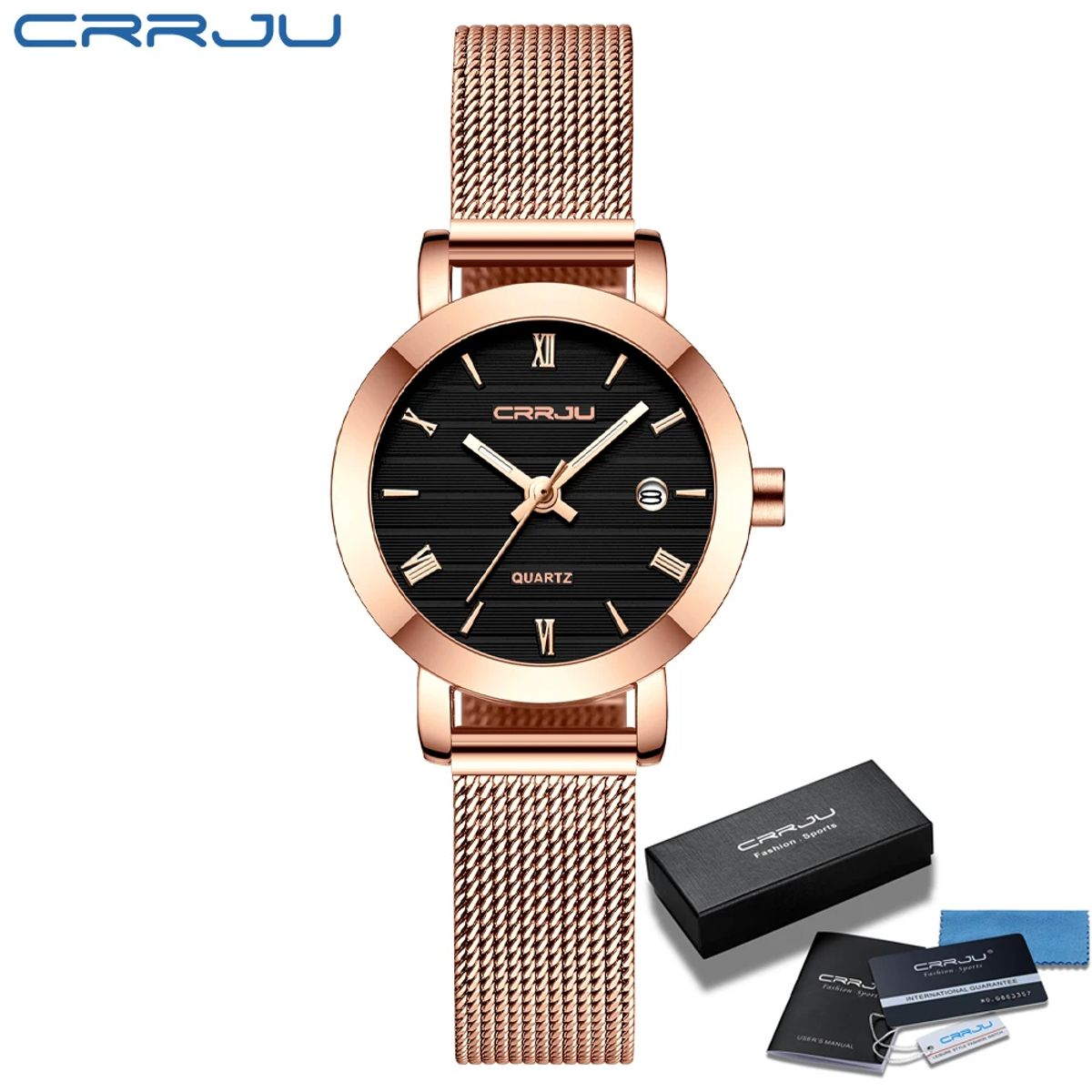 Elegant Women's Quartz Watch with Slim Design and Waterproof Feature