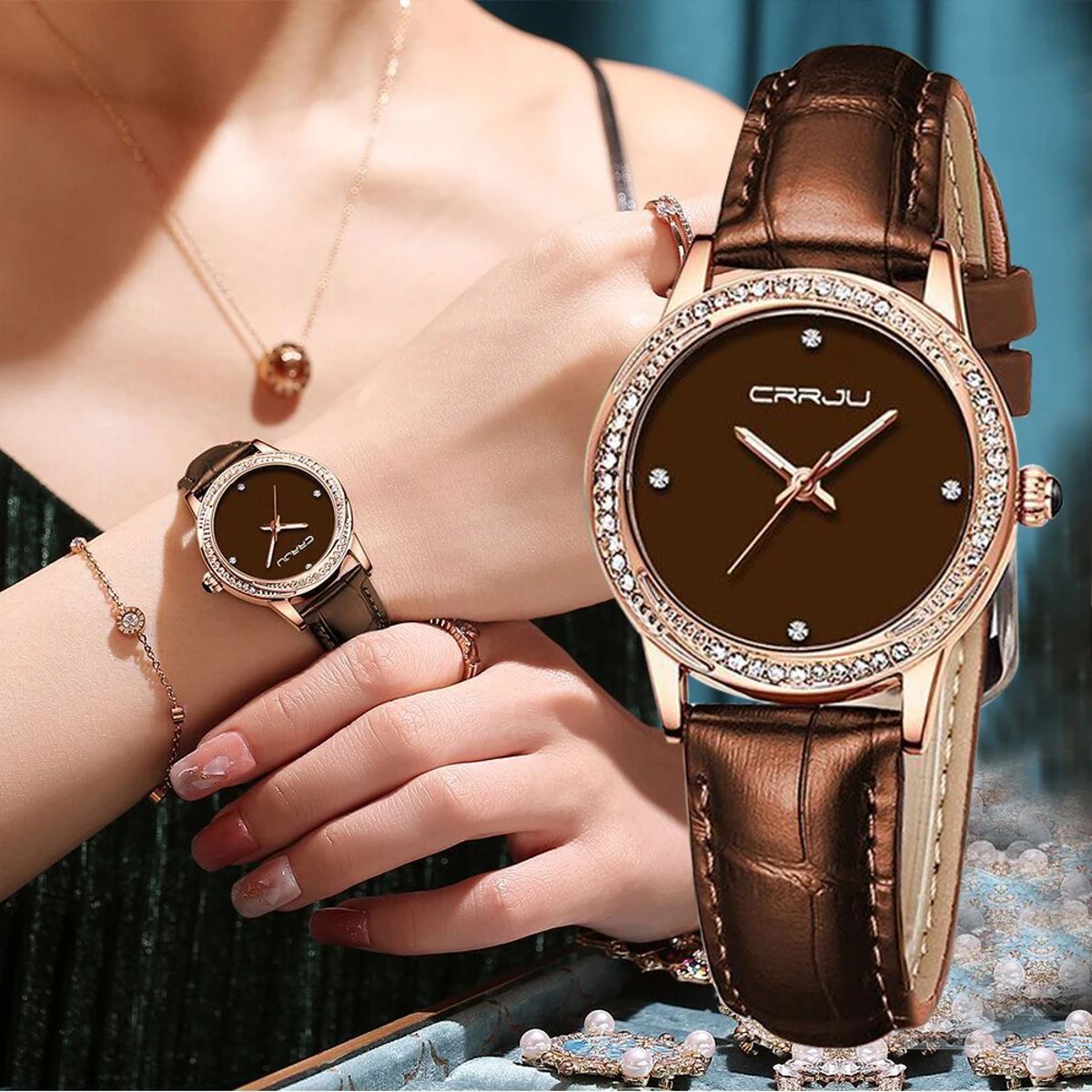 Stainless Steel Quartz Watch With Water Resistance For Women