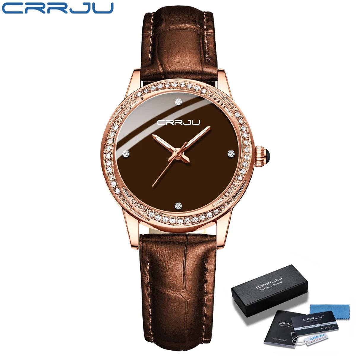 Stainless Steel Quartz Watch With Water Resistance For Women