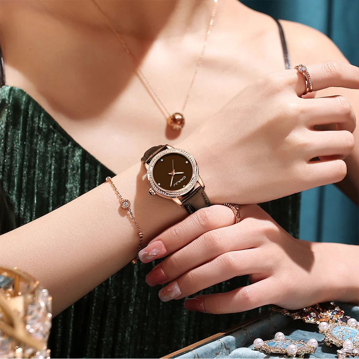 Stainless Steel Quartz Watch With Water Resistance For Women