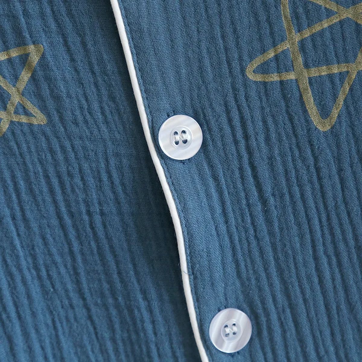 Soft & Relaxed Japanese Pajama Set for Men – 100% Cotton Crepe, Perfect for Spring/Summer