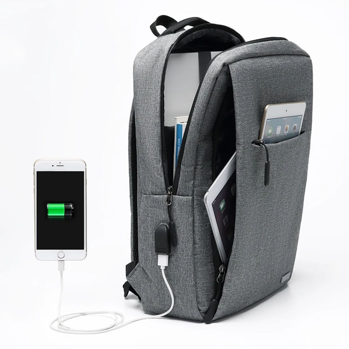 Versatile Business Backpack with USB Charging and Laptop Compartment Versatile Business Backpack with USB Charging and Laptop Compartment