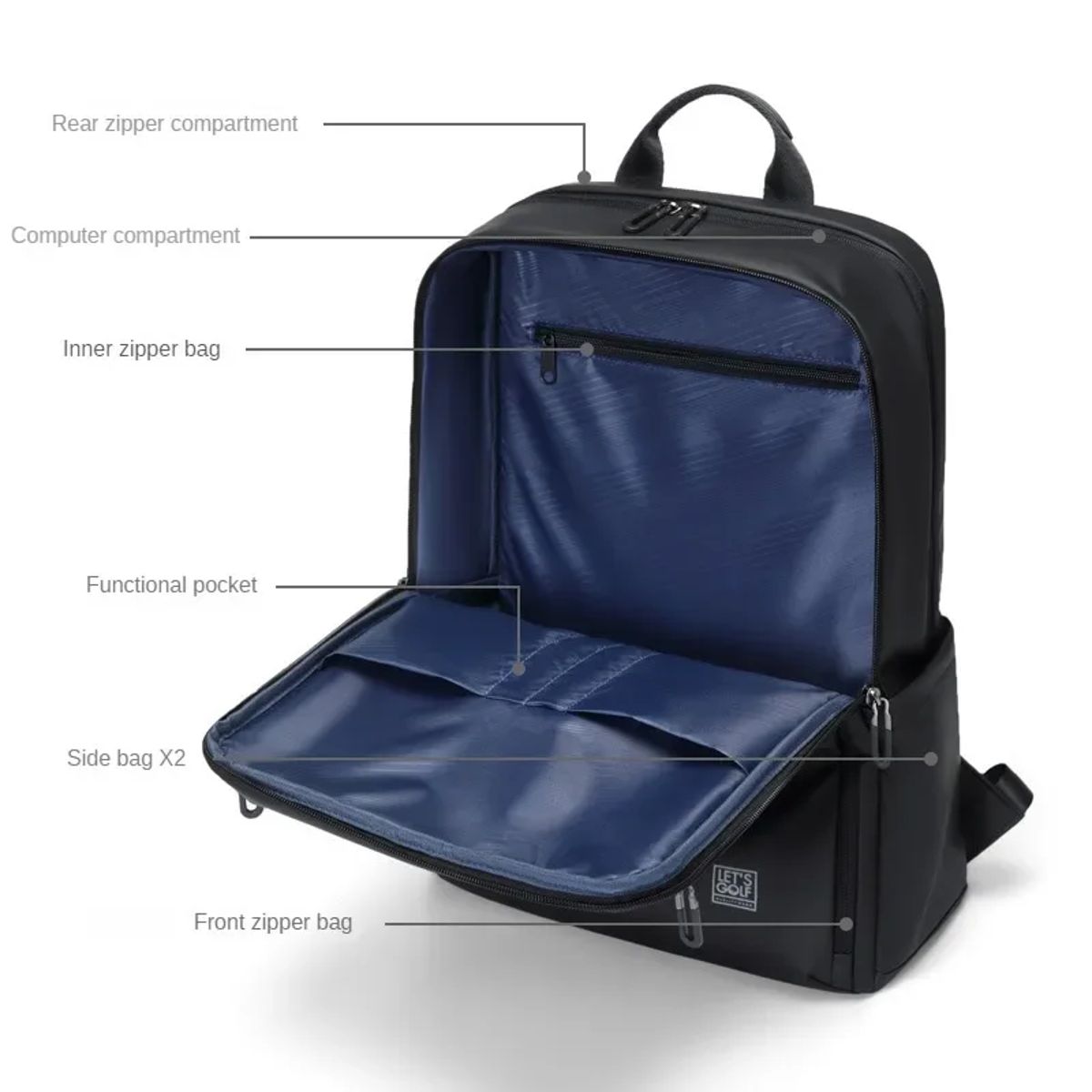 Spacious and Durable Laptop Backpack for Men with Multiple Pockets