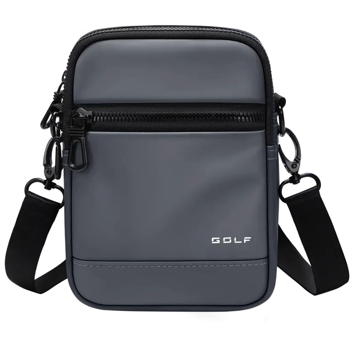 Crossbody Bag with Multiple Pockets and Zipper Closure