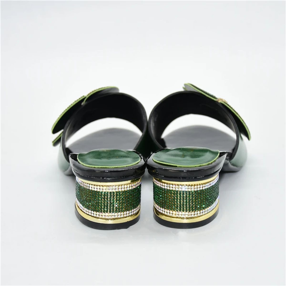 Stylish Party Platform Slingbacks with Rhinestone Round Heels Stylish Party Platform Slingbacks with Rhinestone Round Heels