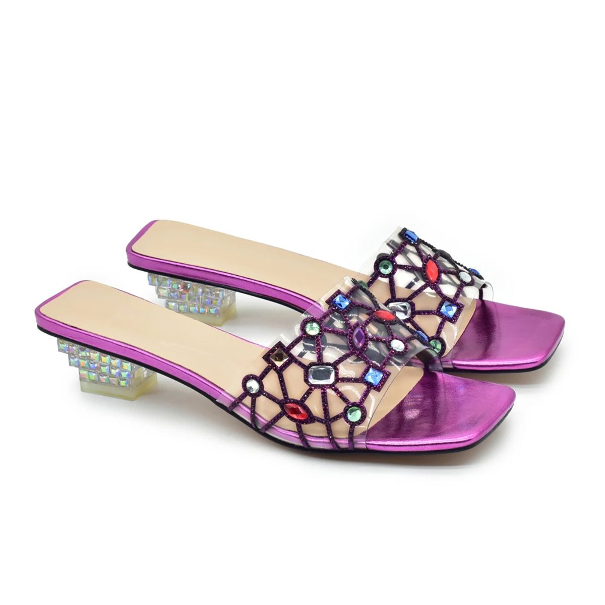 Elegant Rhinestone-Embellished Sandals for Special Occasions