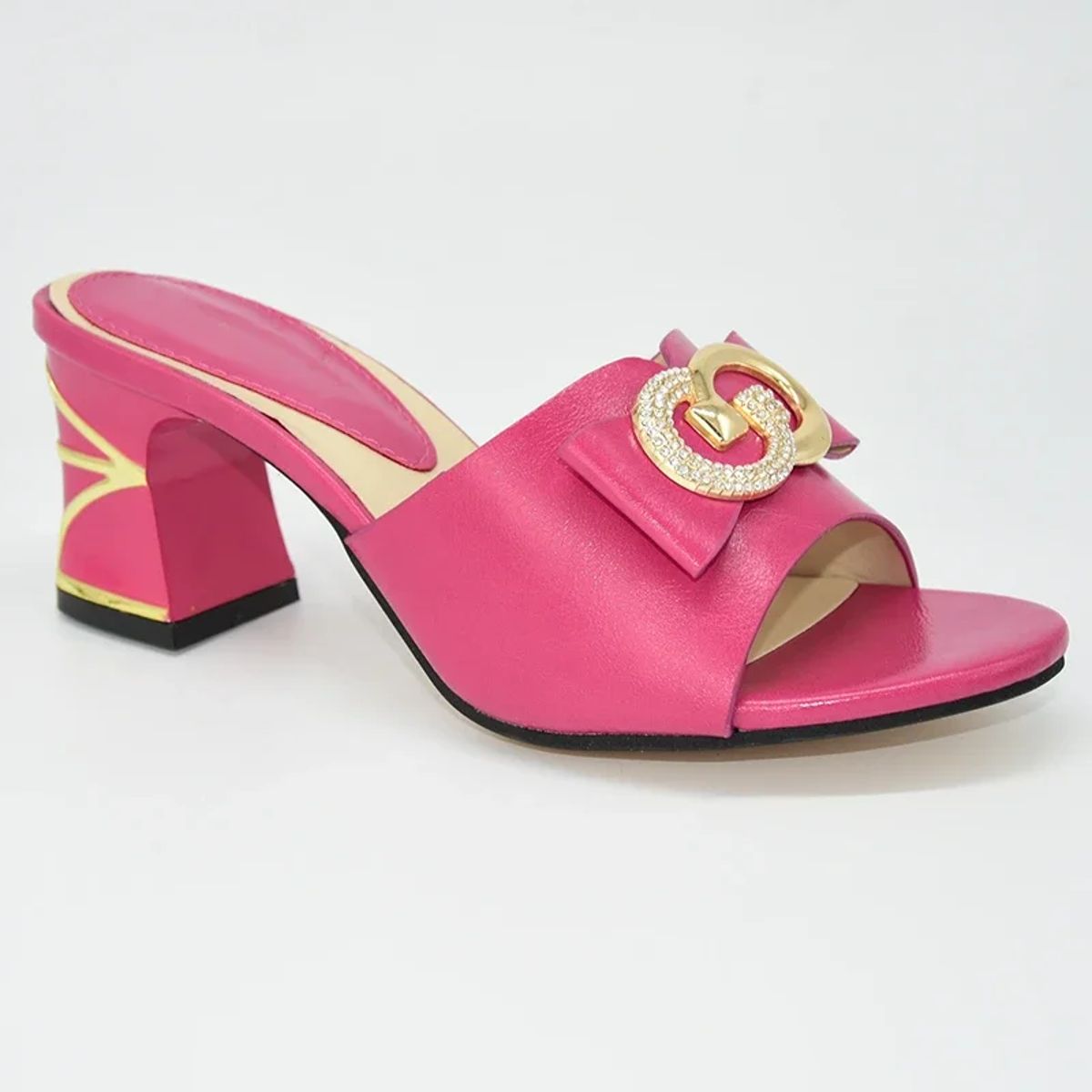 Elegant Rhinestone-Decorated Party Sandals for Women with High Heels