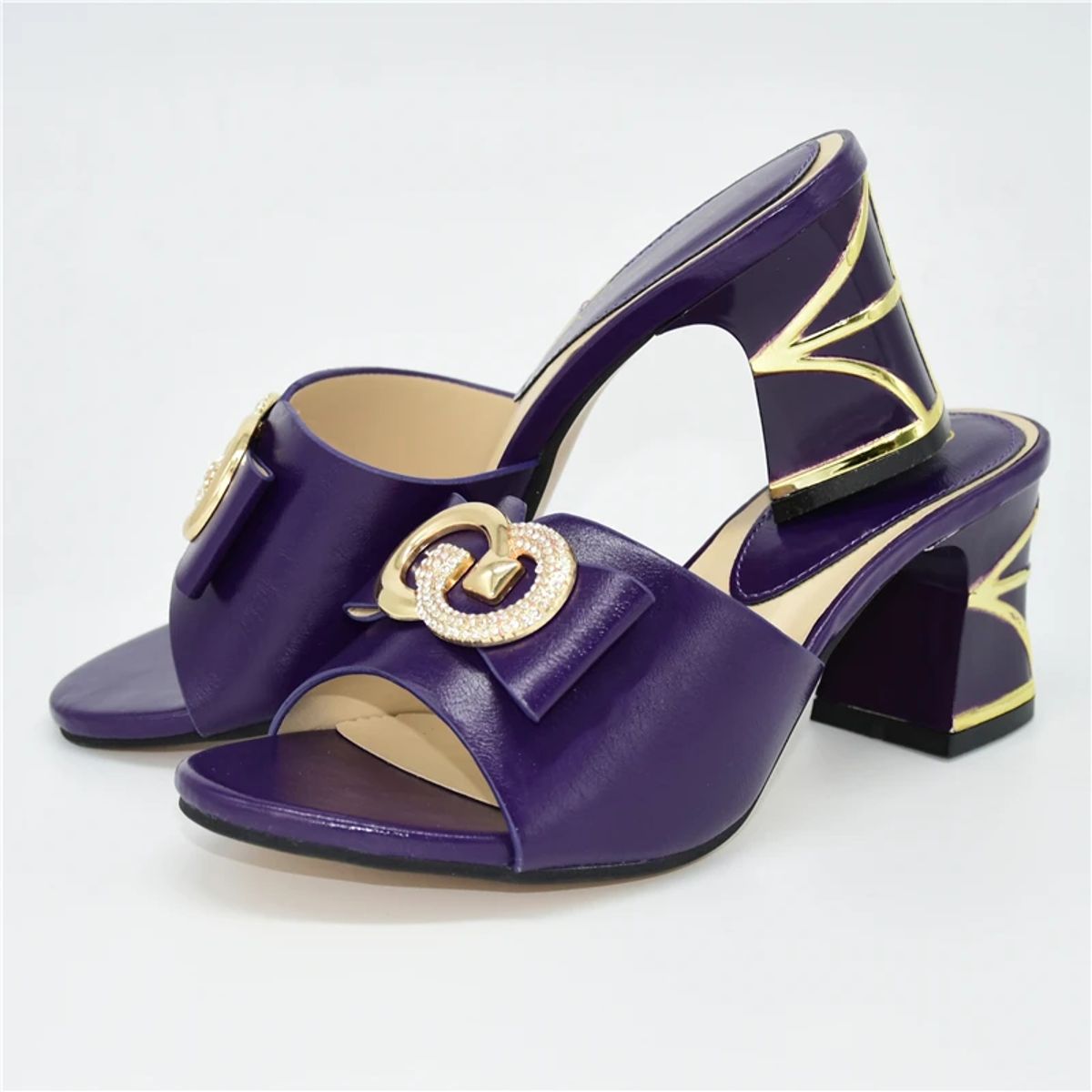 Stylish Women’s Sandals with Rhinestones for Weddings and Parties