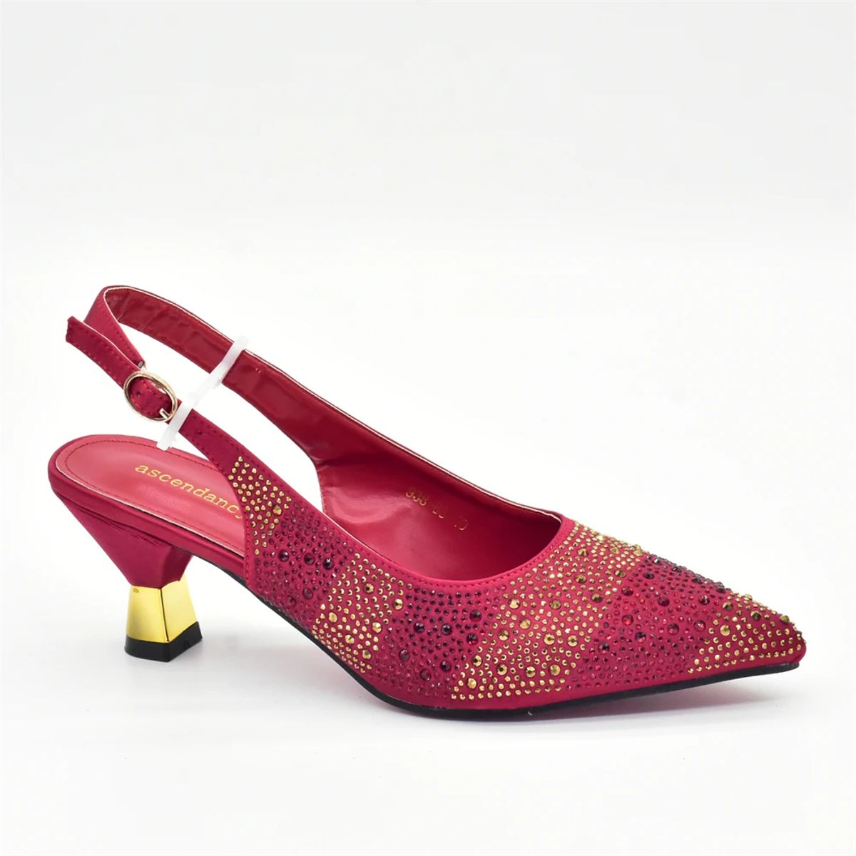 Luxury Rhinestone Pumps for Women with Slingback Design