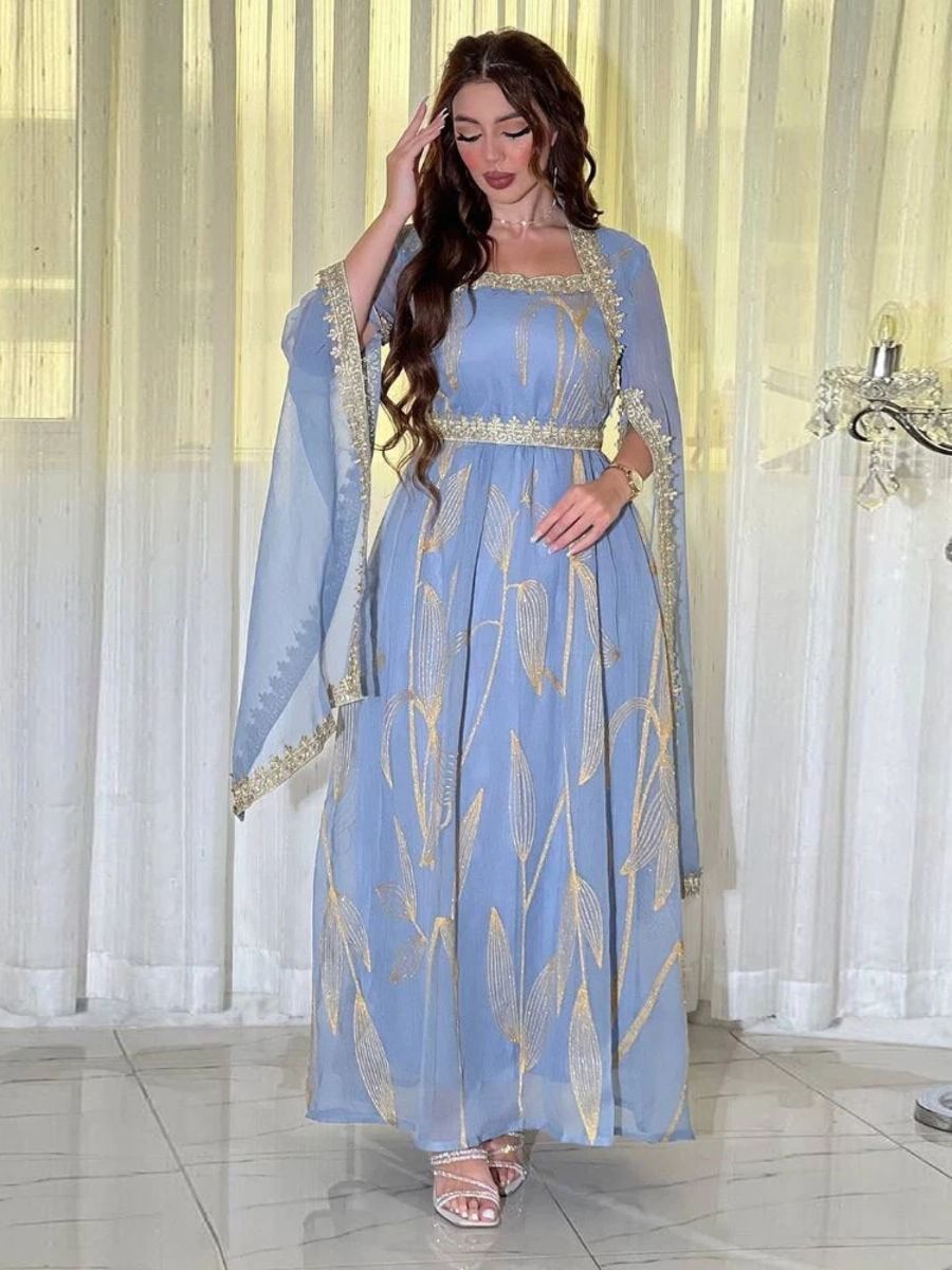 Elegant Embroidered Kaftan Abaya for Women – Party Ready