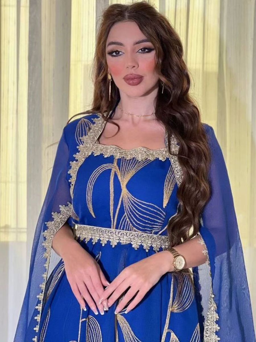 Elegant Embroidered Kaftan Abaya for Women – Party & Eid Dress