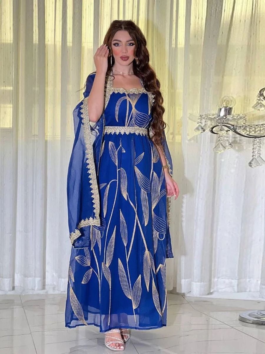Elegant Embroidered Kaftan Abaya for Women – Party & Eid Dress