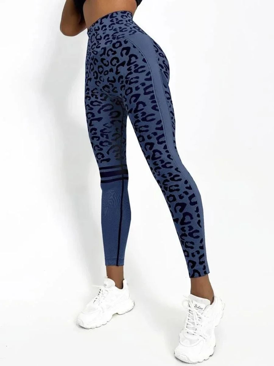 High Waist Leopard Print Seamless Yoga Pants for Women High Waist Leopard Print Seamless Yoga Pants for Women