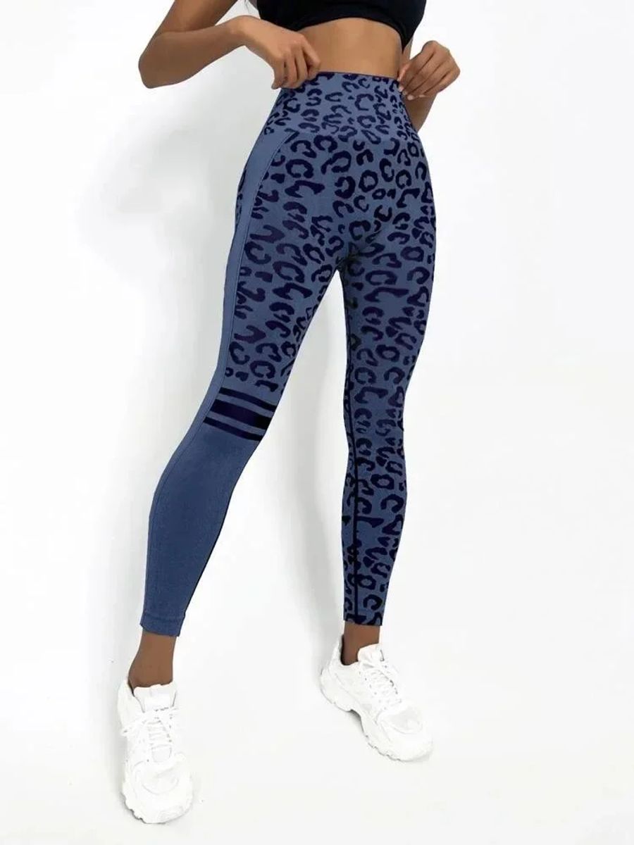 High Waist Leopard Print Seamless Yoga Pants for Women High Waist Leopard Print Seamless Yoga Pants for Women