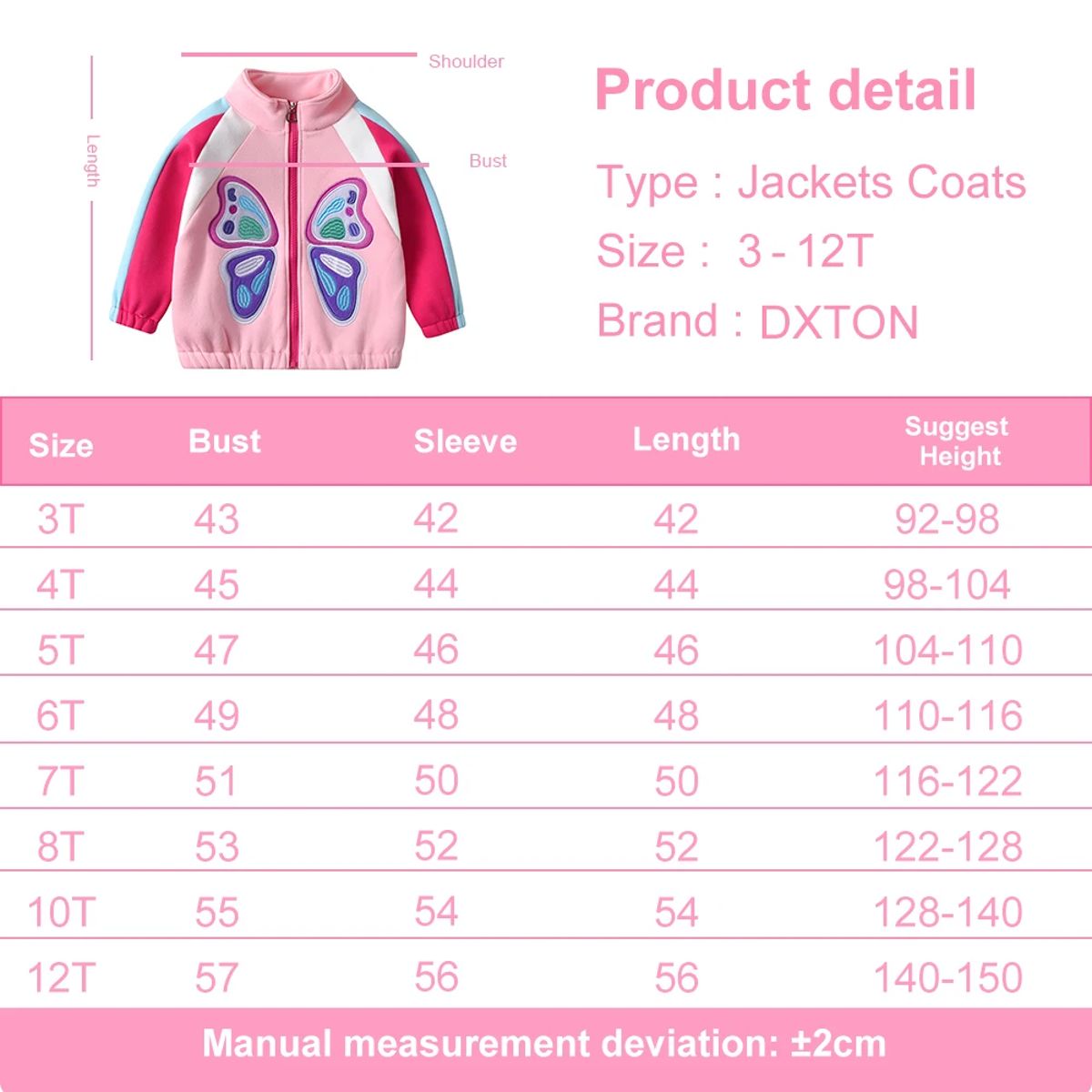 Warm and Cozy Fleece Jacket with Butterfly Print for Girls