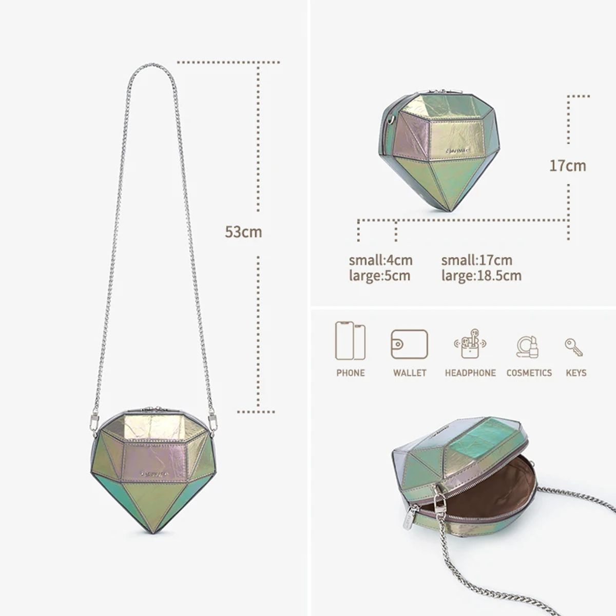 Chic Mini Drink Chain Clutch Bag for Women – Stylish Leather Purse Bafelli - Women's Shoulder Bags 5