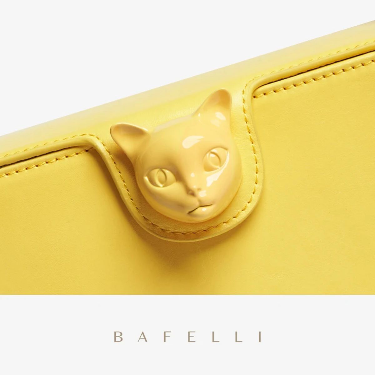 Luxury Genuine Leather Boxy Flap Handbag with Lock Bafelli - Women's Handbags 4