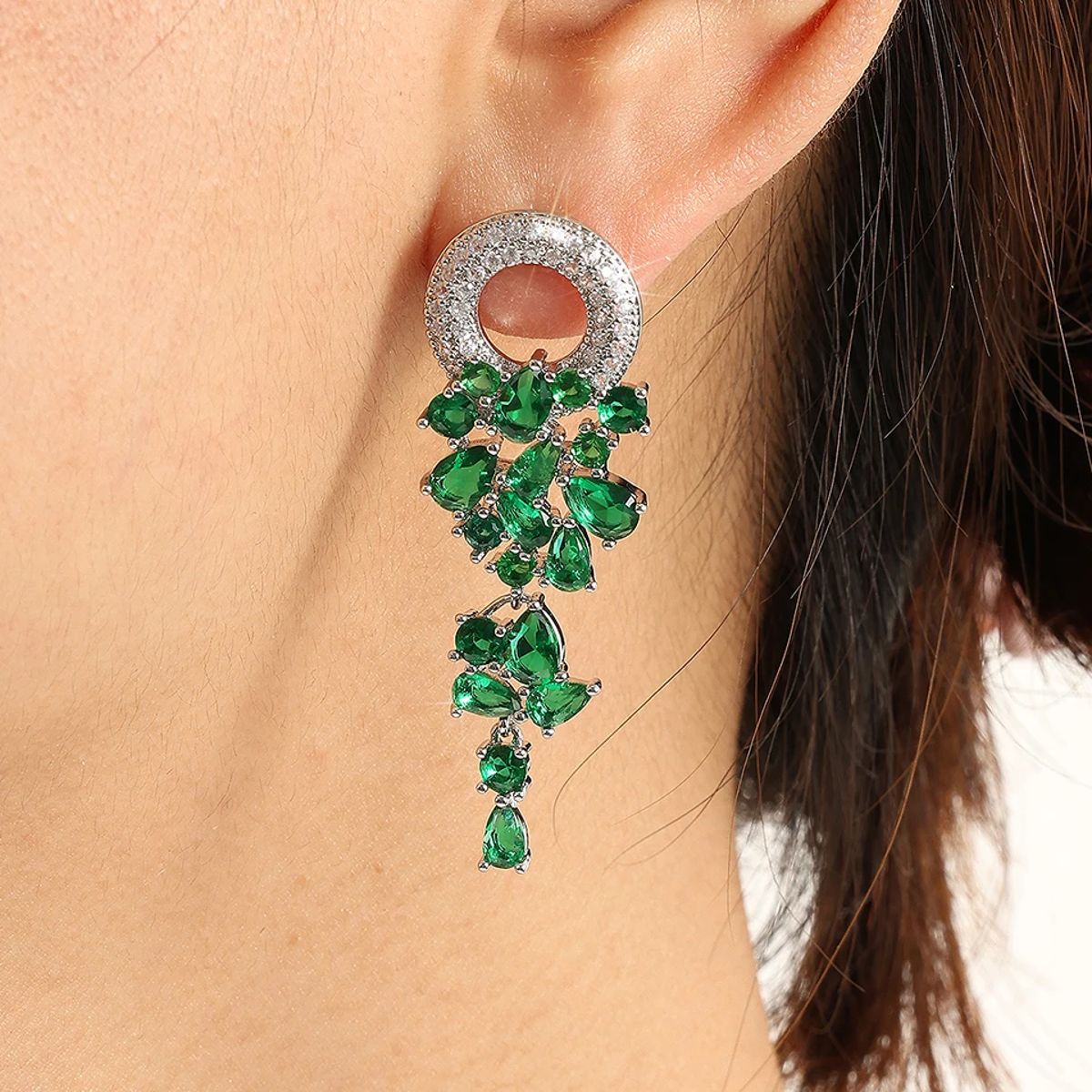 Elegant Marquise Cut Cubic Zirconia Dangle Earrings for Women Elegant Marquise Cut Cubic Zirconia Dangle Earrings for Women