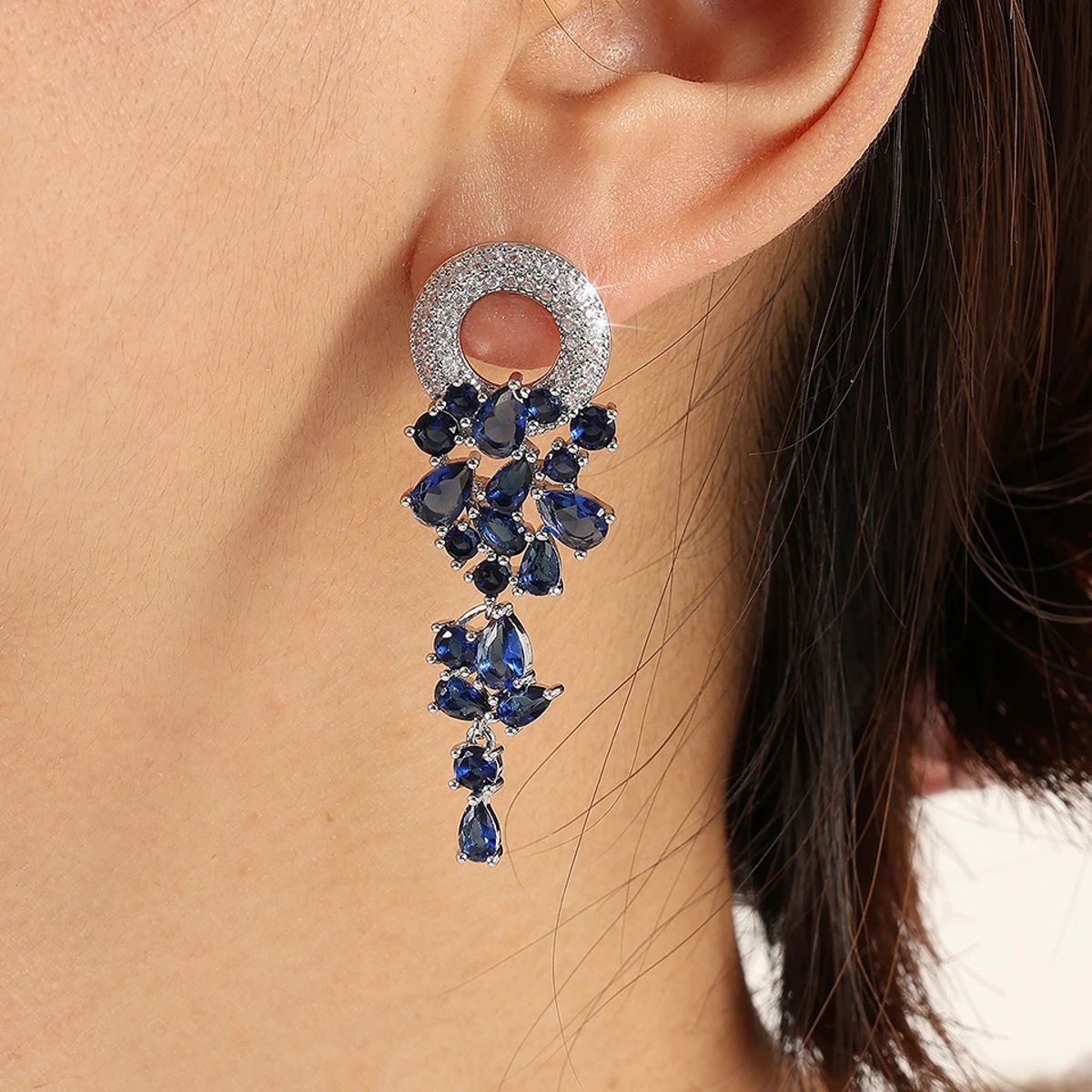 Elegant Marquise Cut Cubic Zirconia Dangle Earrings for Women Elegant Marquise Cut Cubic Zirconia Dangle Earrings for Women