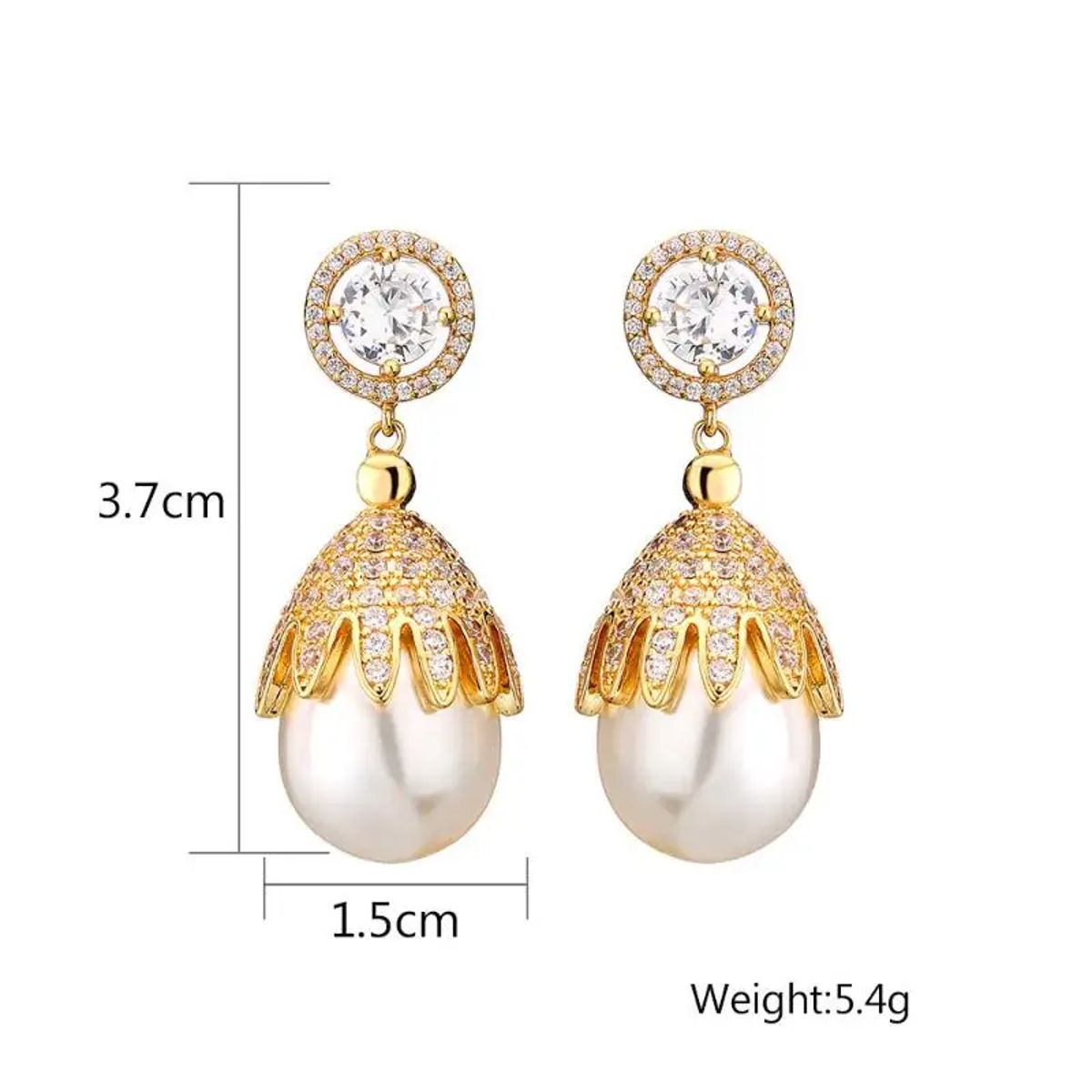Exquisite Wind Chime Flower Pearl Drop Earrings for Women Exquisite Wind Chime Flower Pearl Drop Earrings for Women