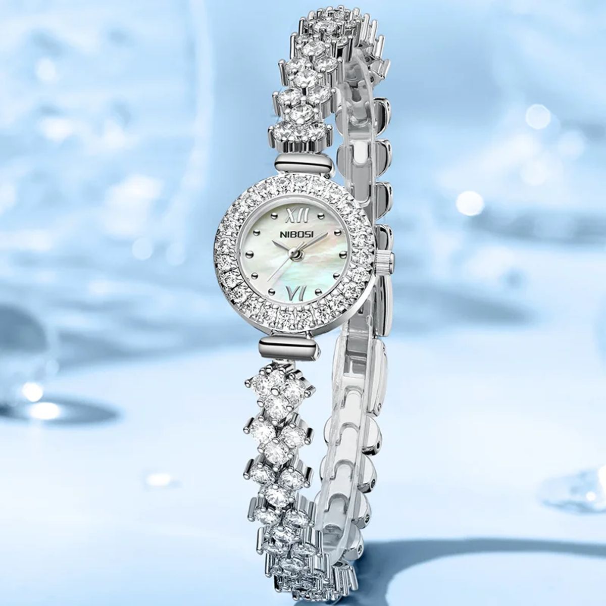 Elegant Women's Luxury Quartz Watch with Diamond Accents Nibosi - Women's Dress Watches 1