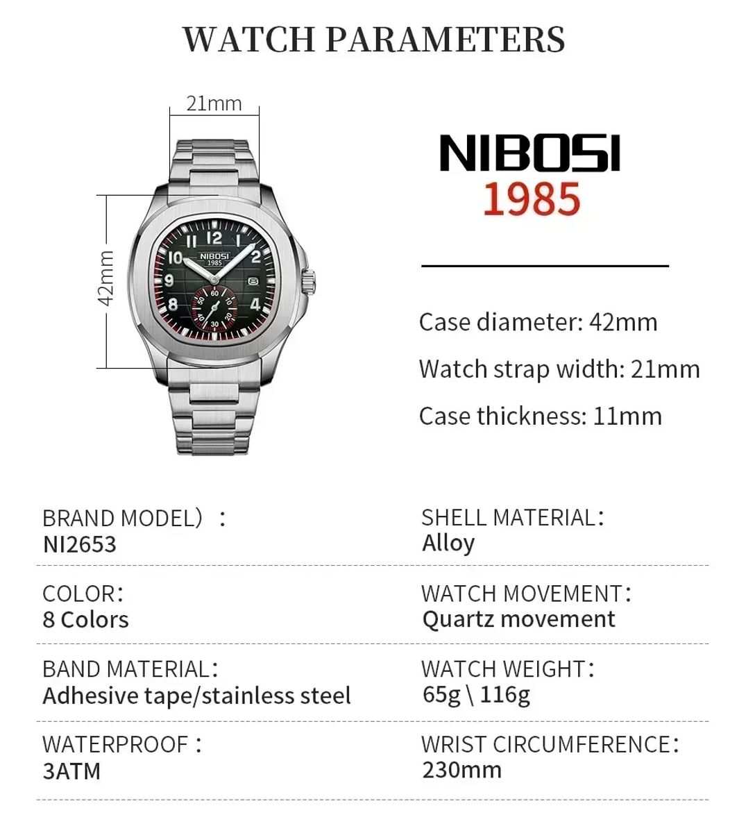 Nibosi - Men's Dress Watches 5