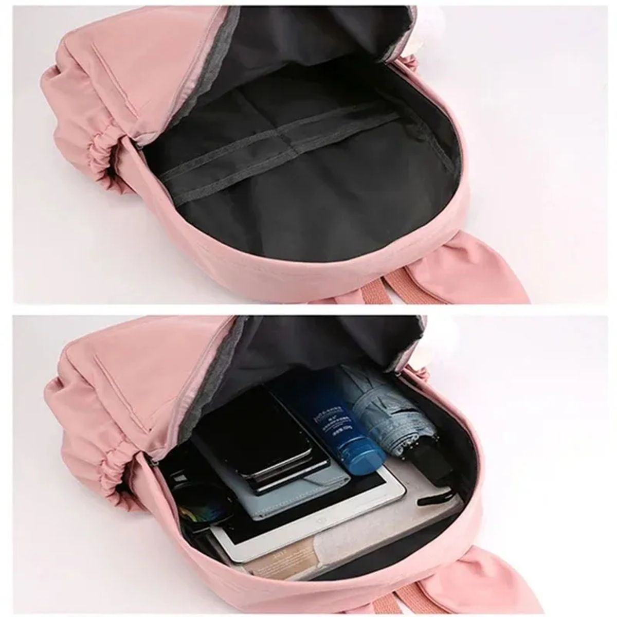 Charming Dalmatians Backpack with Rabbit Ears for School and Travel Charming Dalmatians Backpack with Rabbit Ears for School and Travel