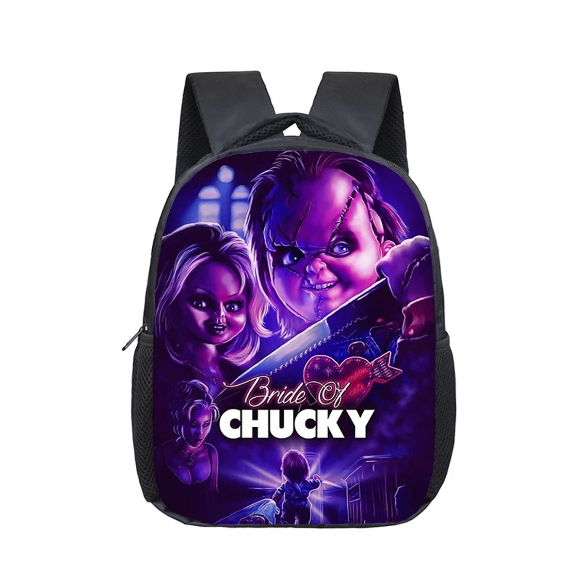 Fun Horror-Inspired Chucky School Backpack for Kids and Teens