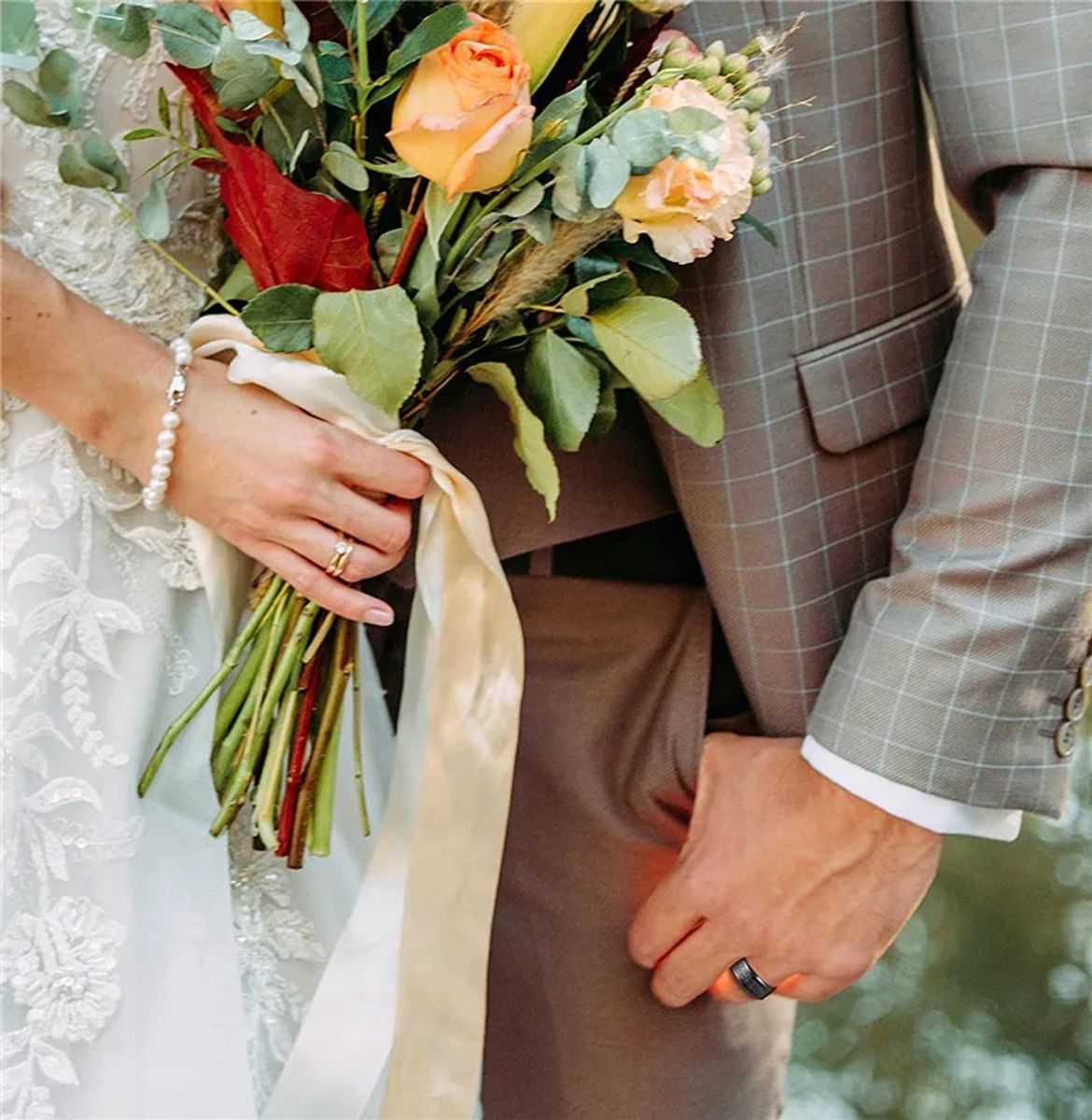 Men's 8mm Black Titanium Wedding Band with Beveled Edges Tigrade - Men's Rings 3