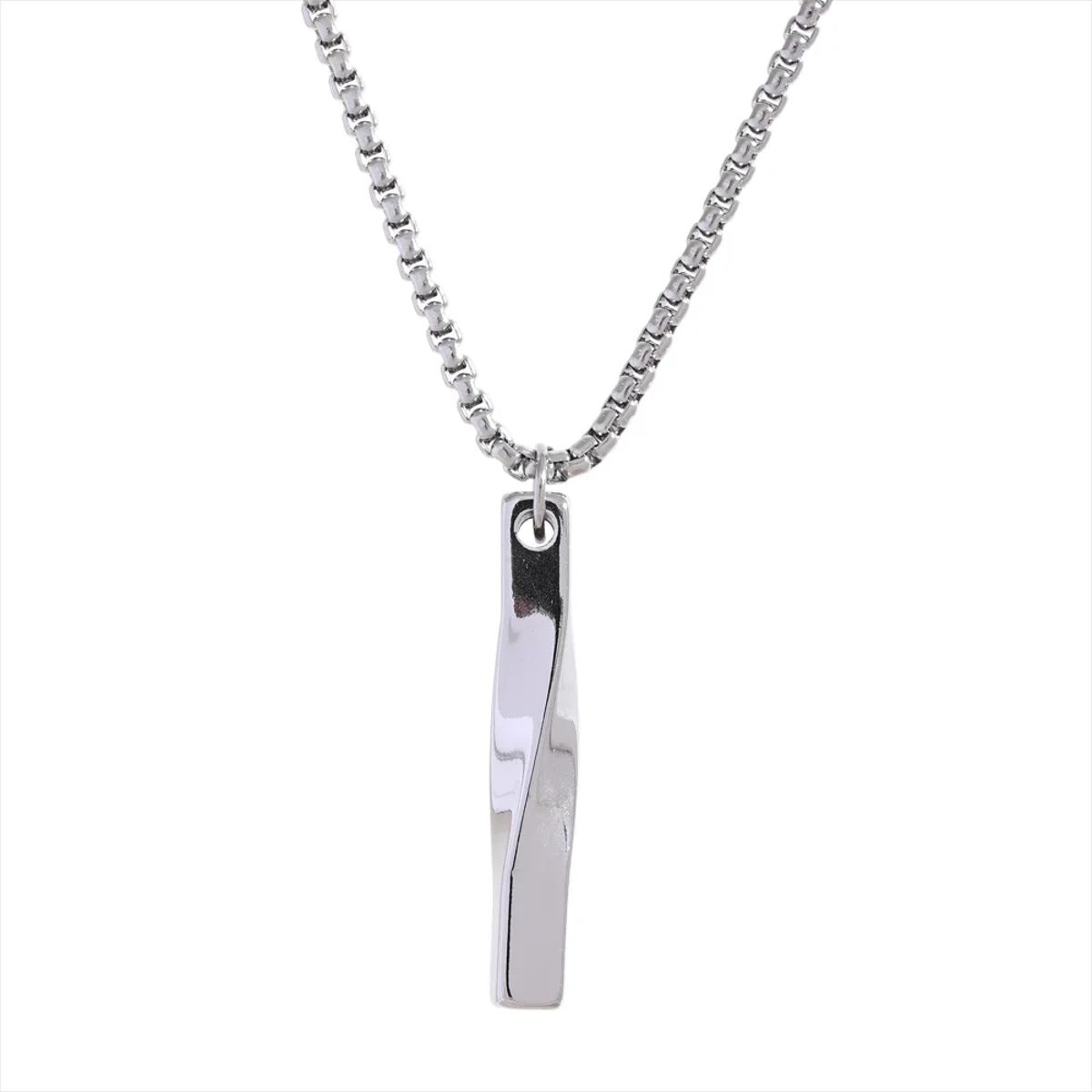 Minimalist Stainless Steel Geometric Pendant Necklace for Men Yhpup - Men's Chains