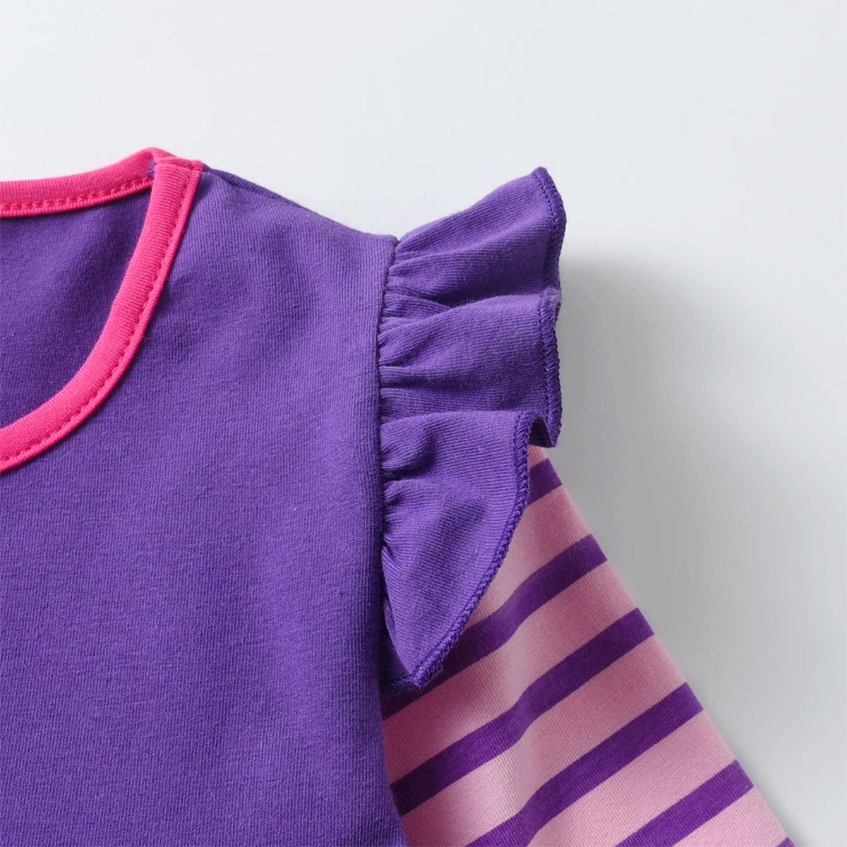 Charming Butterfly Print Long Sleeve Dress for Girls