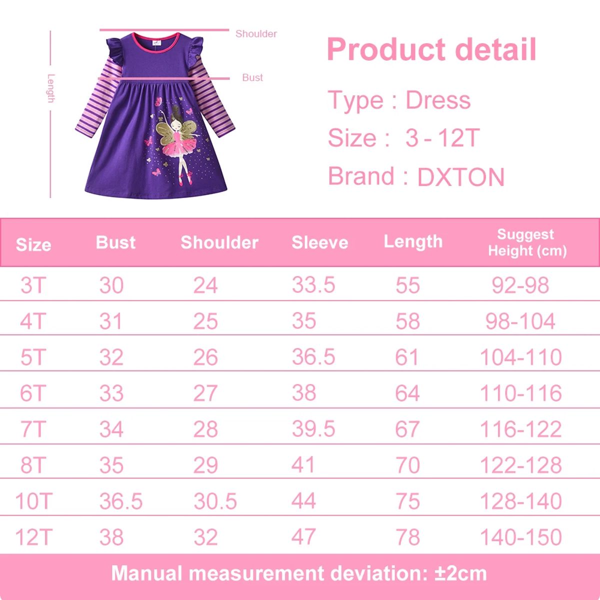 Charming Butterfly Print Long Sleeve Dress for Girls