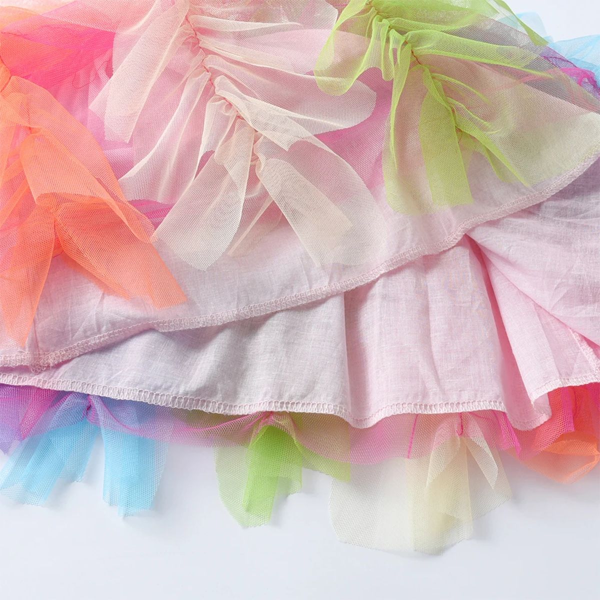 Girls Unicorn Rainbow Print Princess Party Dress for Summer Girls Unicorn Rainbow Print Princess Party Dress for Summer