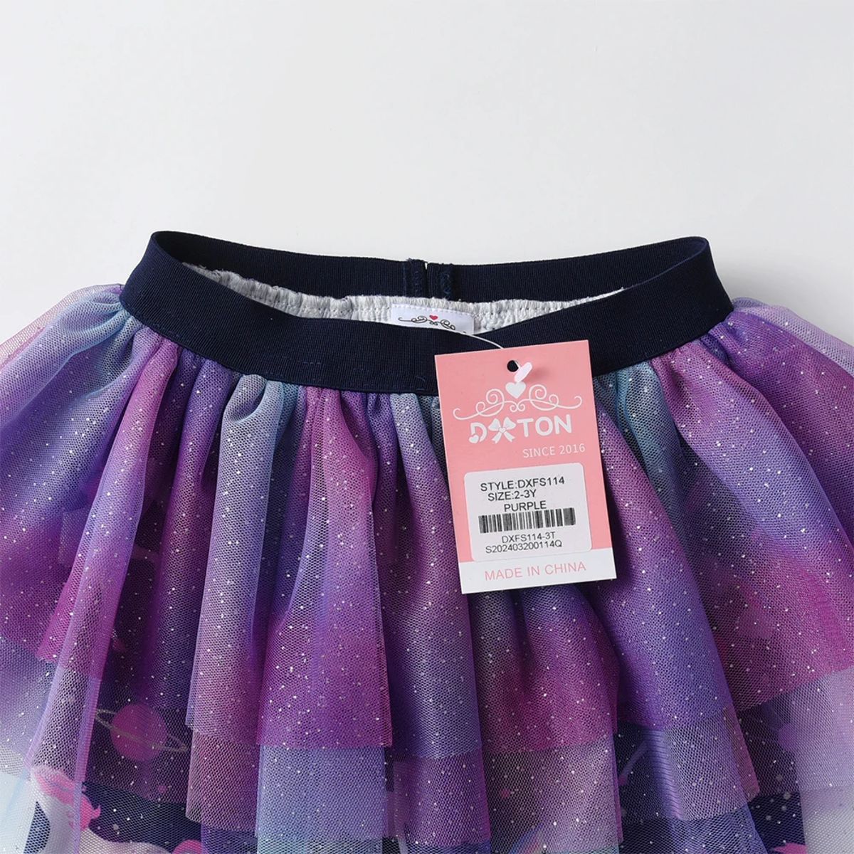 Cute Unicorn Printed Tulle Layered Pant Skirt for Girls