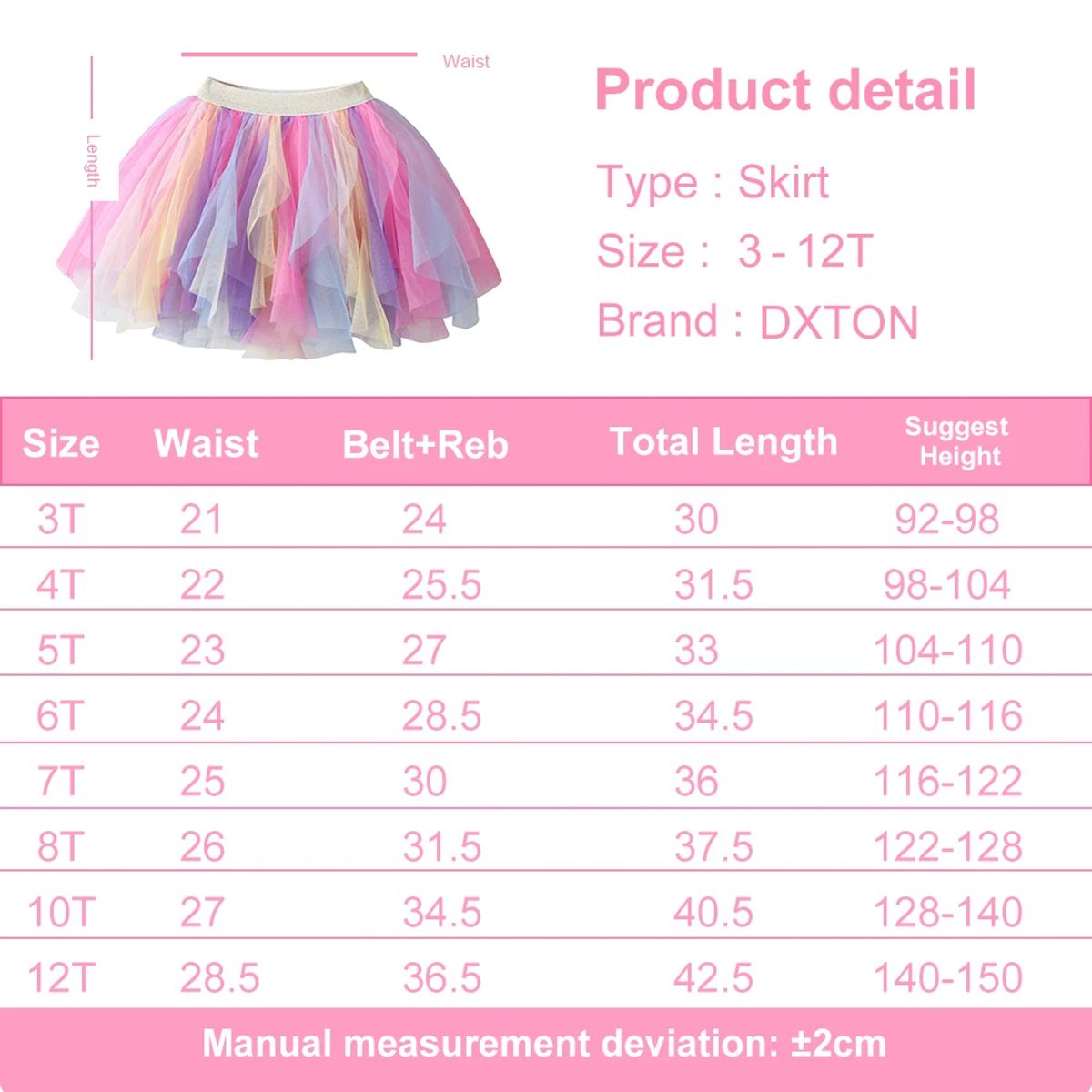 Charming Tulle Tutu Skirt for Girls with Ruffled Design Charming Tulle Tutu Skirt for Girls with Ruffled Design