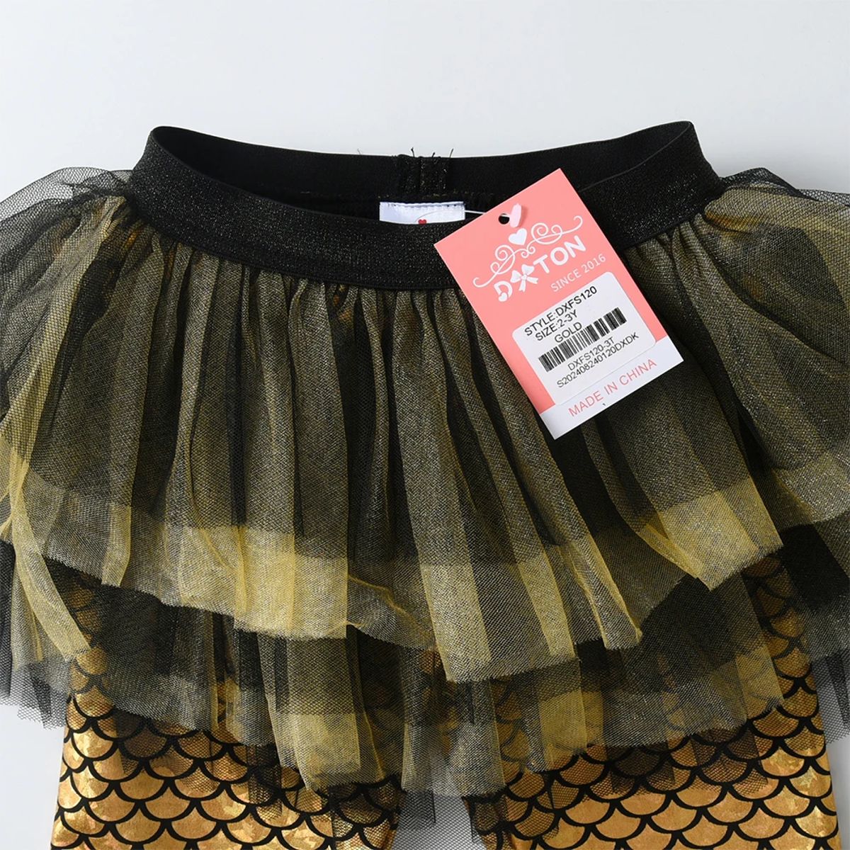 Girls' Legging Skirt-Pants with Elastic Waist and Spliced Design Girls' Legging Skirt-Pants with Elastic Waist and Spliced Design