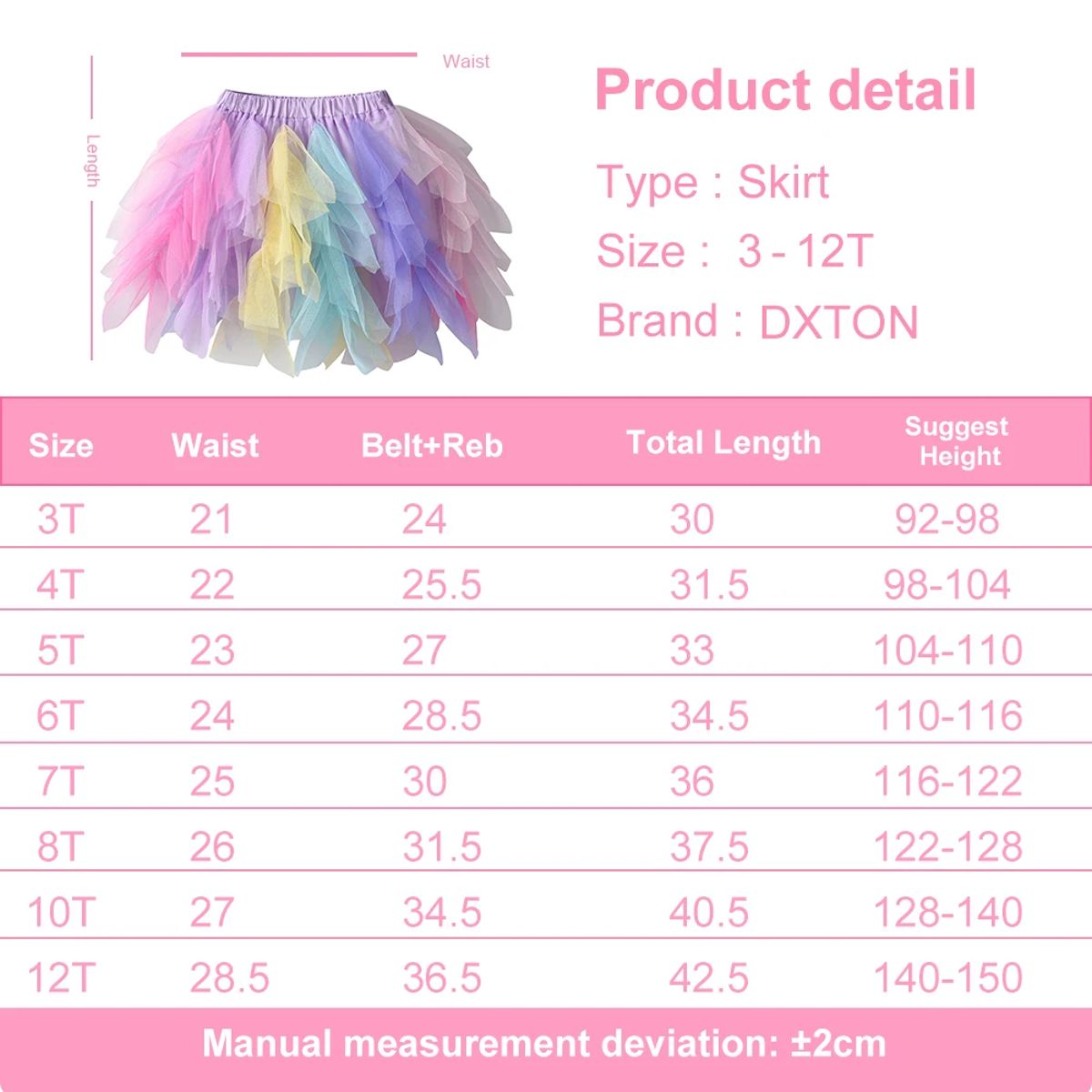 Fluffy Tulle Princess Tutu Skirt for Little Girls’ Parties Fluffy Tulle Princess Tutu Skirt for Little Girls’ Parties