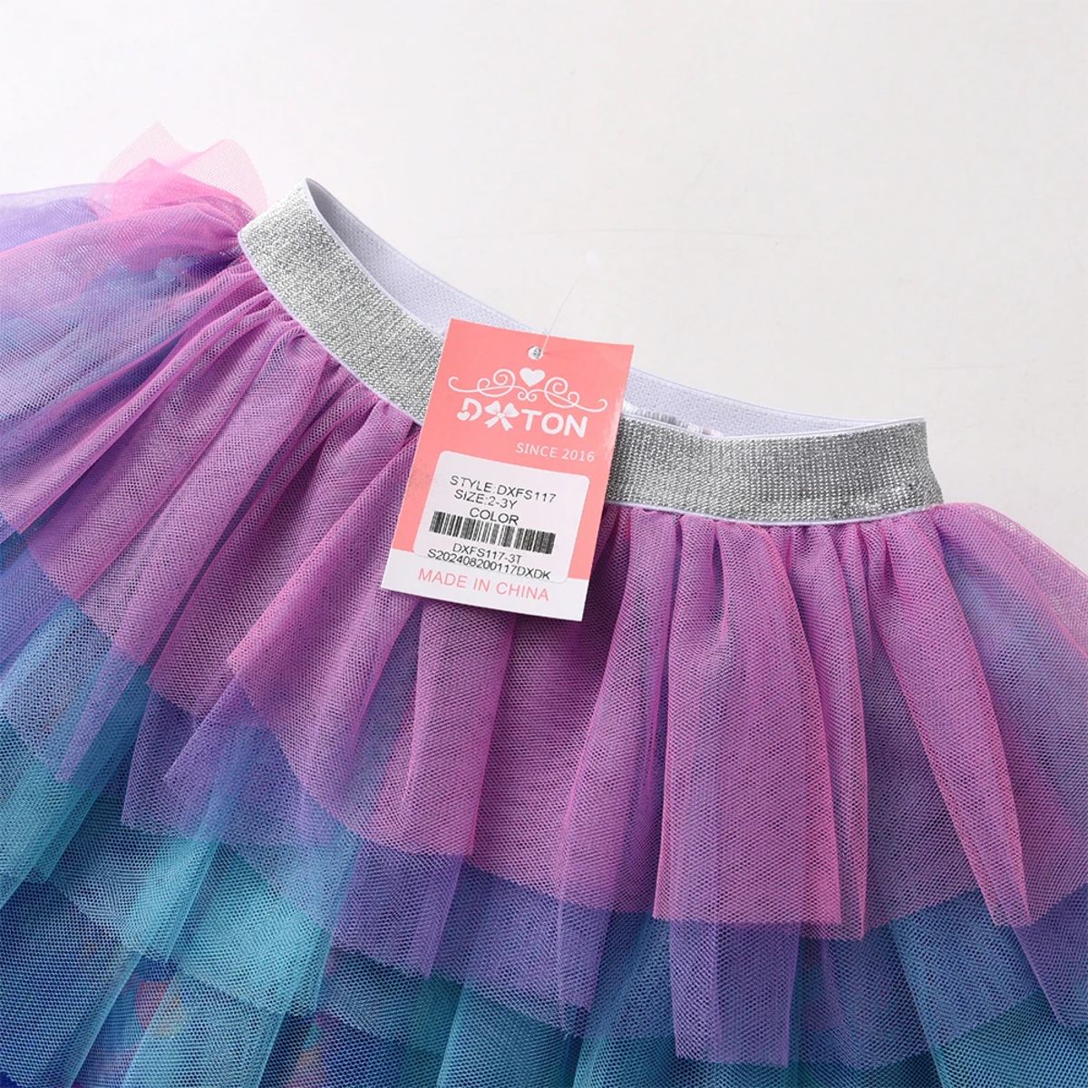 Stylish Kids Leggings with Skirt, Ballet-Inspired Layered Costume